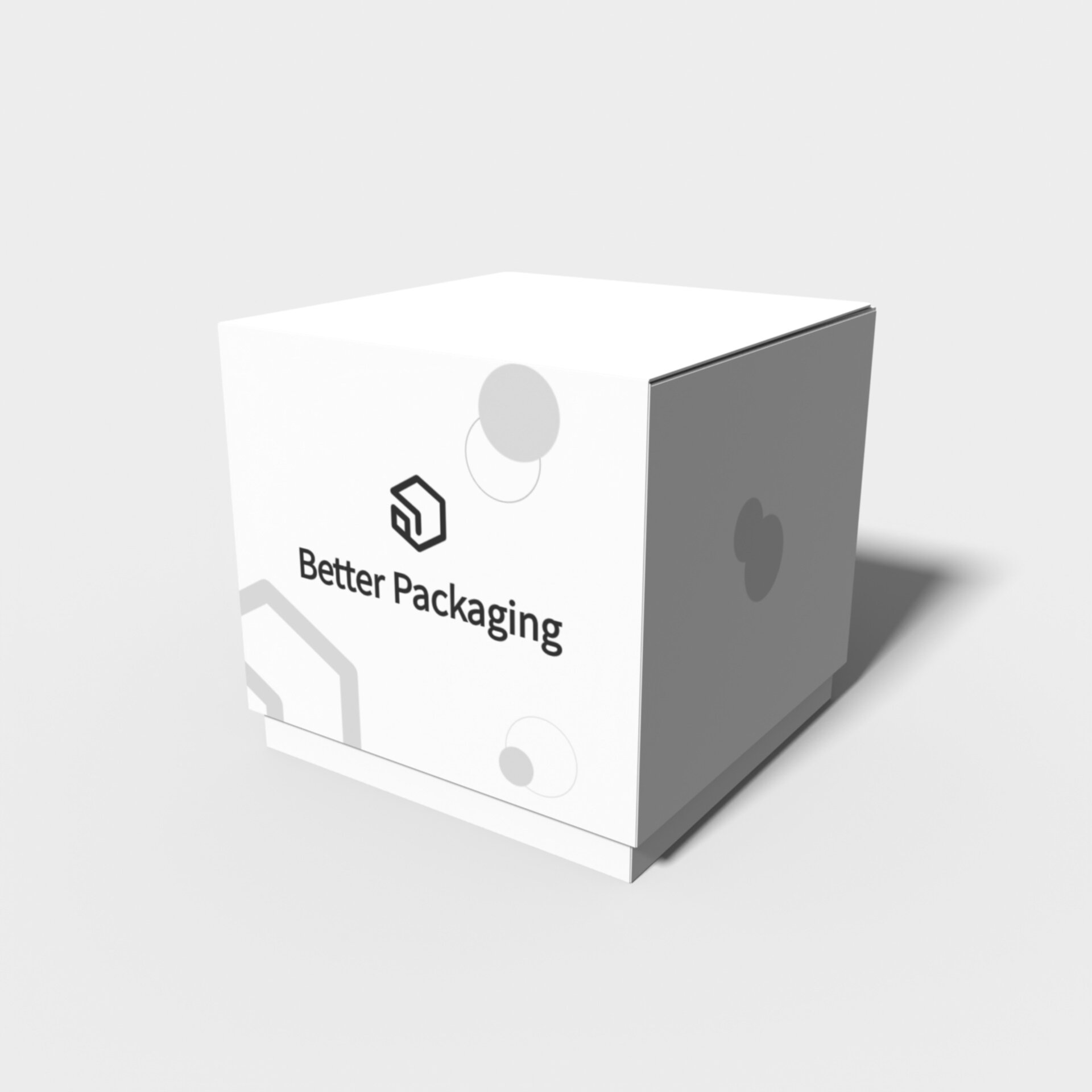 Boxes with lid flower types paper — White paperboard