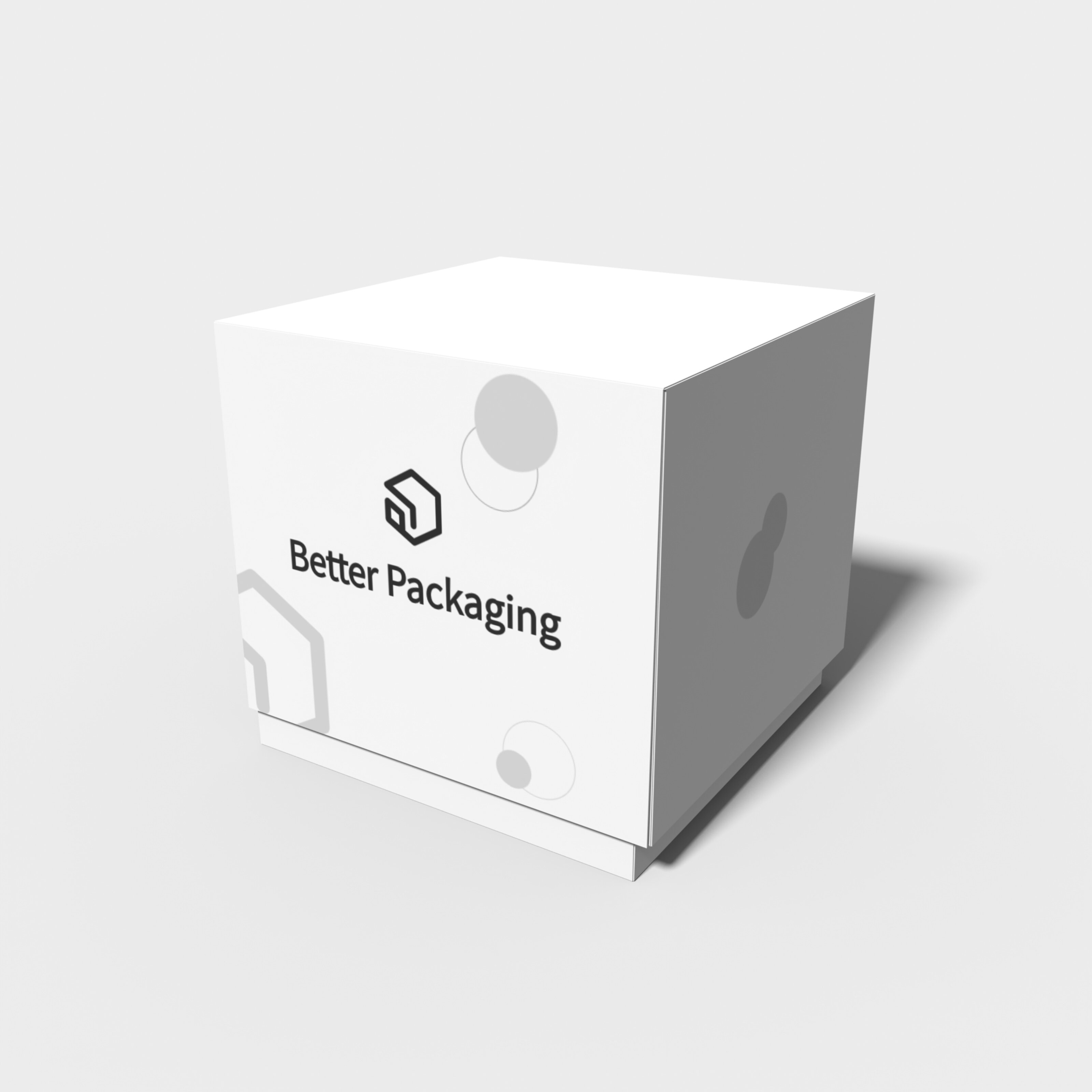 Boxes with lid flower types edgefold — White paperboard