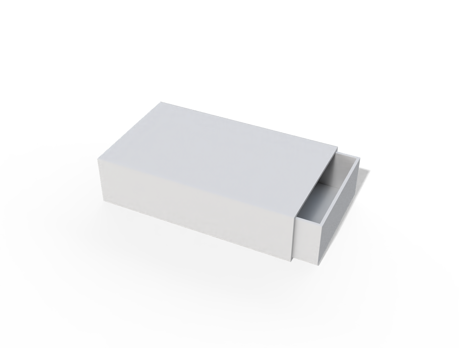 Sleeve drawer perfume box — White paperboard