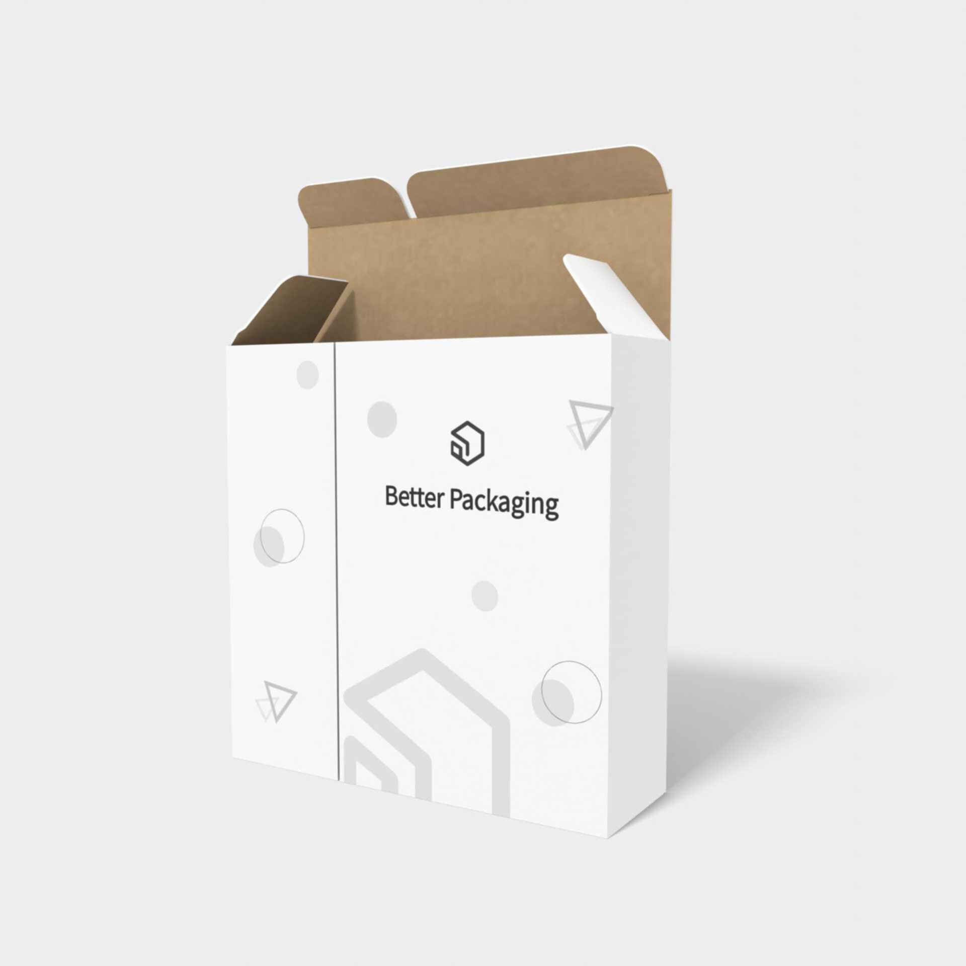 Tuck end box variations dividers/separators inserts — White paperboard