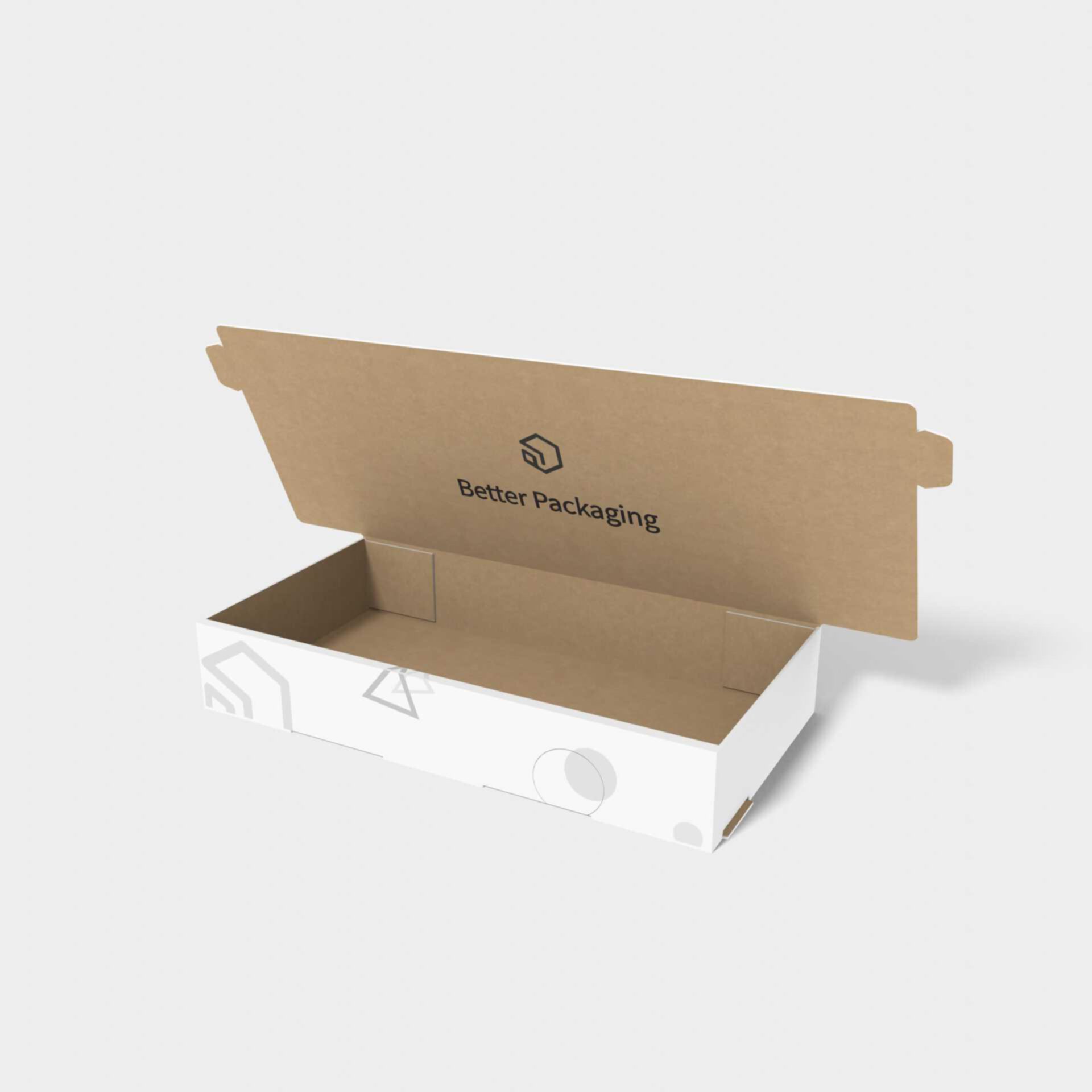 Flip top boxes side lock inserts — Corrugated board