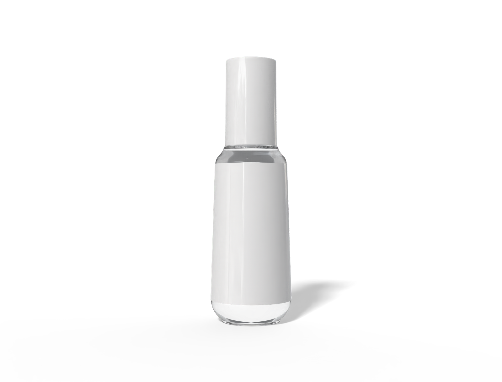 Bottles plastic product label — Glossy glass