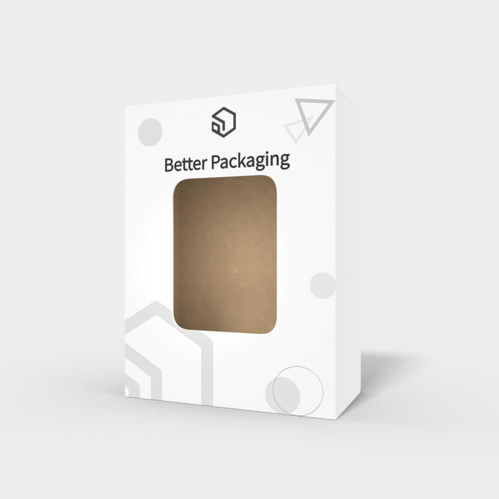 Back open boxes window display snap lock — White paperboard