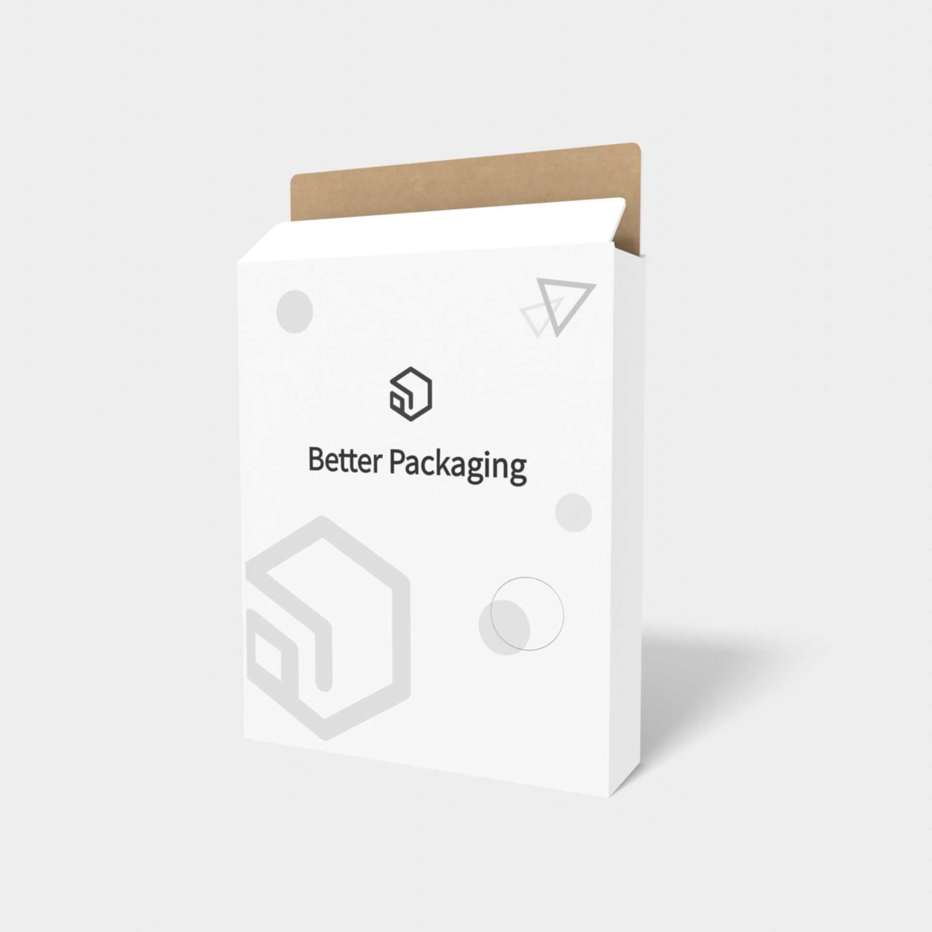 Tuck end box variations swivel flat adhesive boxes — White paperboard