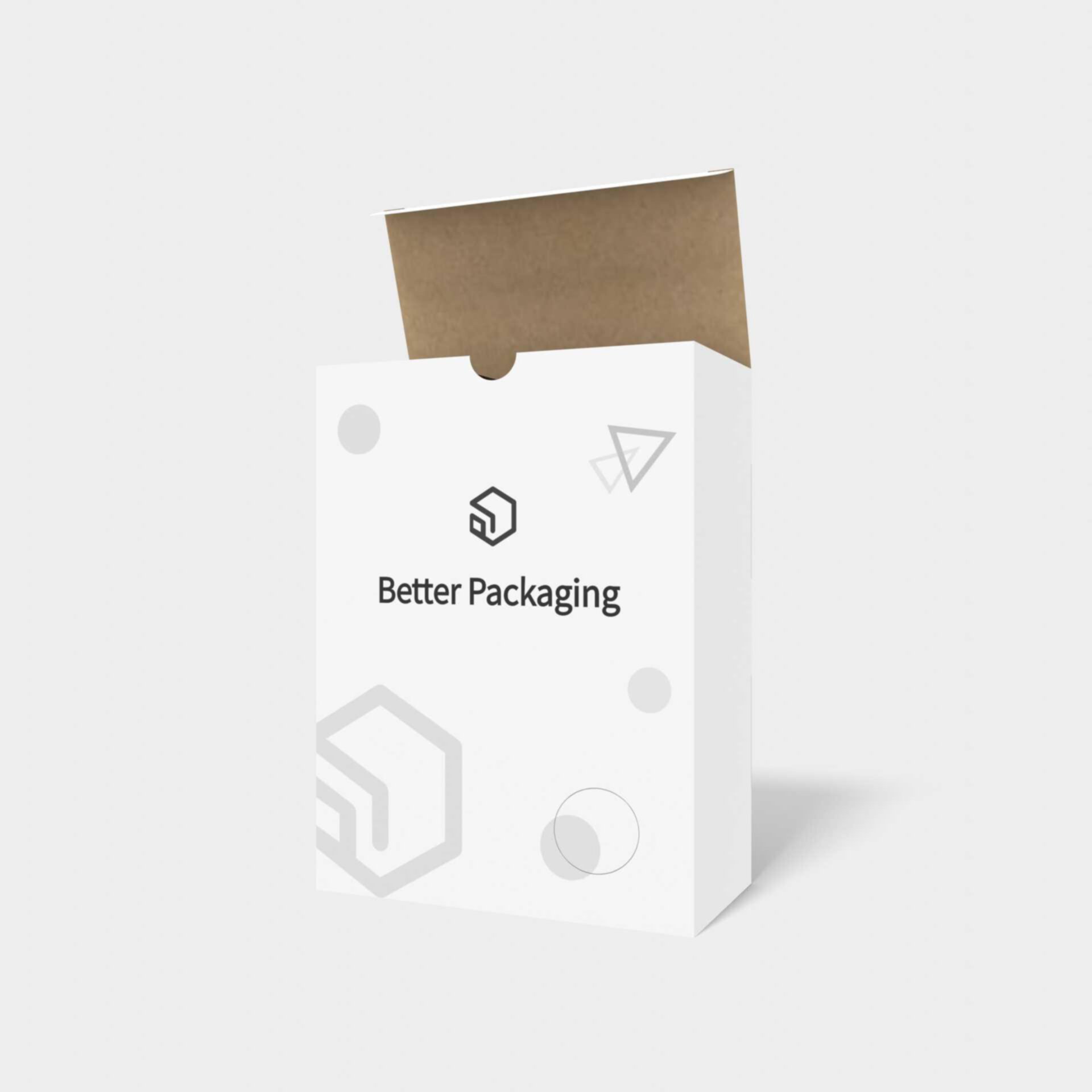 Tuck end box variations side lock inserts — White paperboard