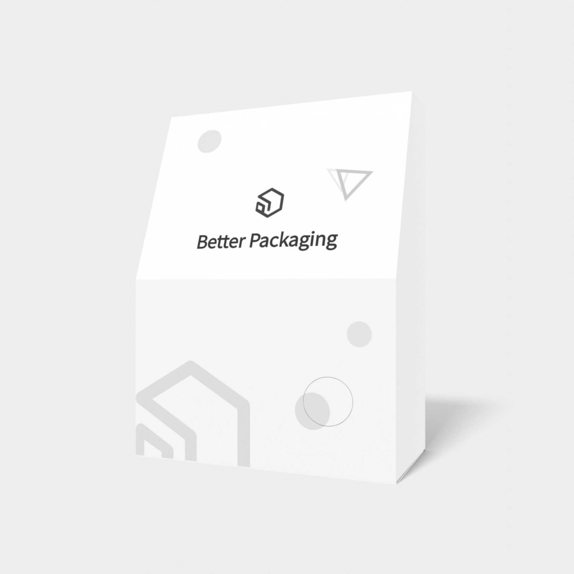 Tuck end boxes paper — White paperboard