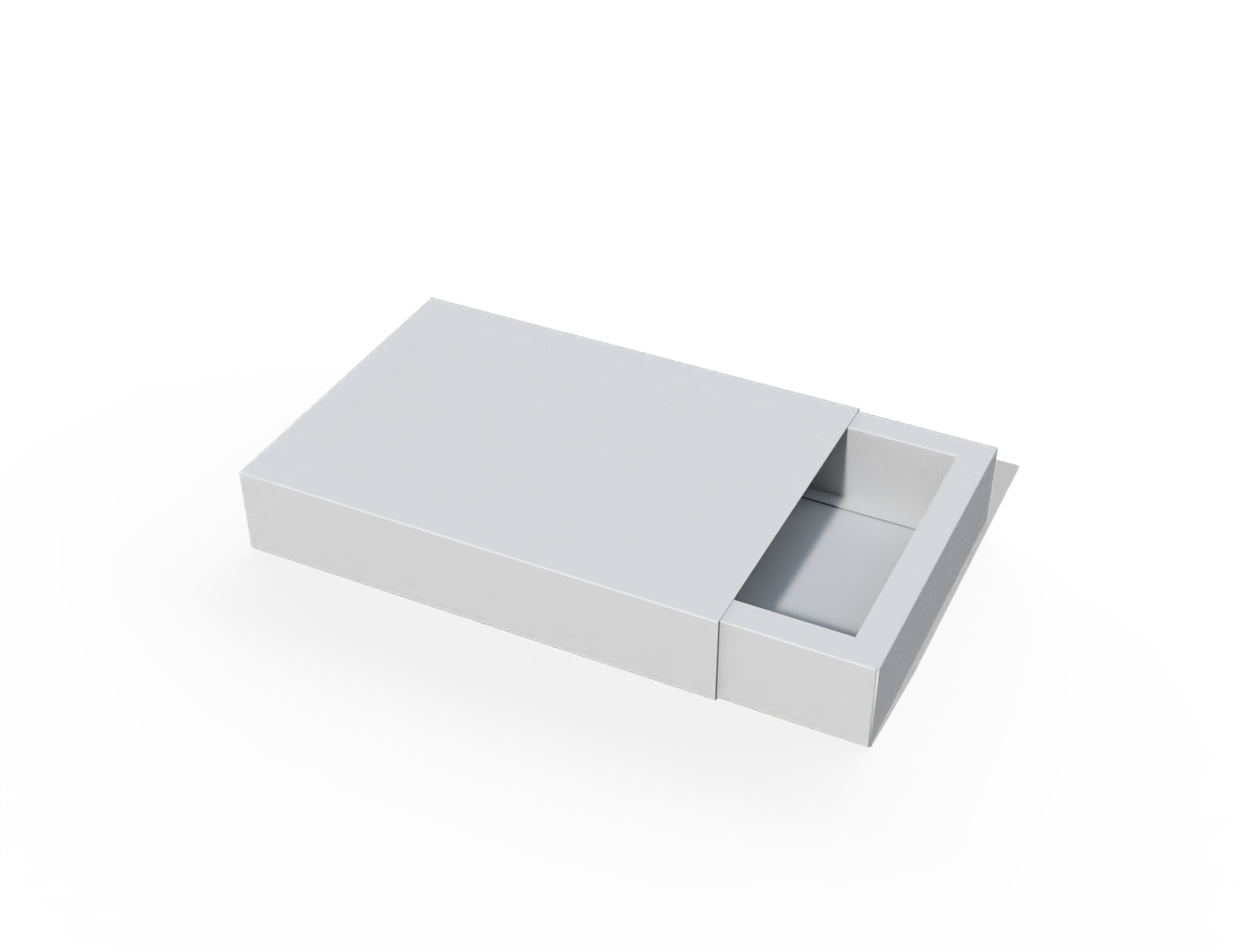 De caixa de presente com gaveta — White paperboard