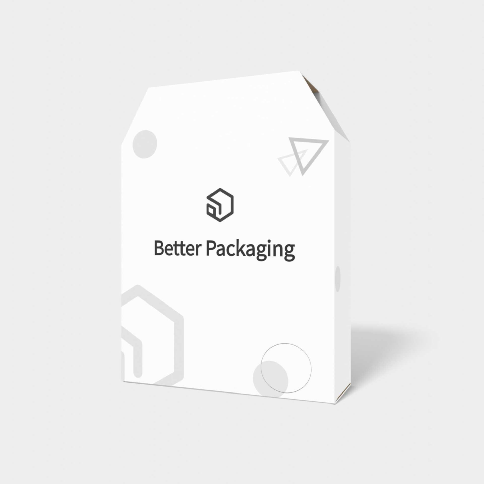Tuck end box variations angled lock inserts — White paperboard