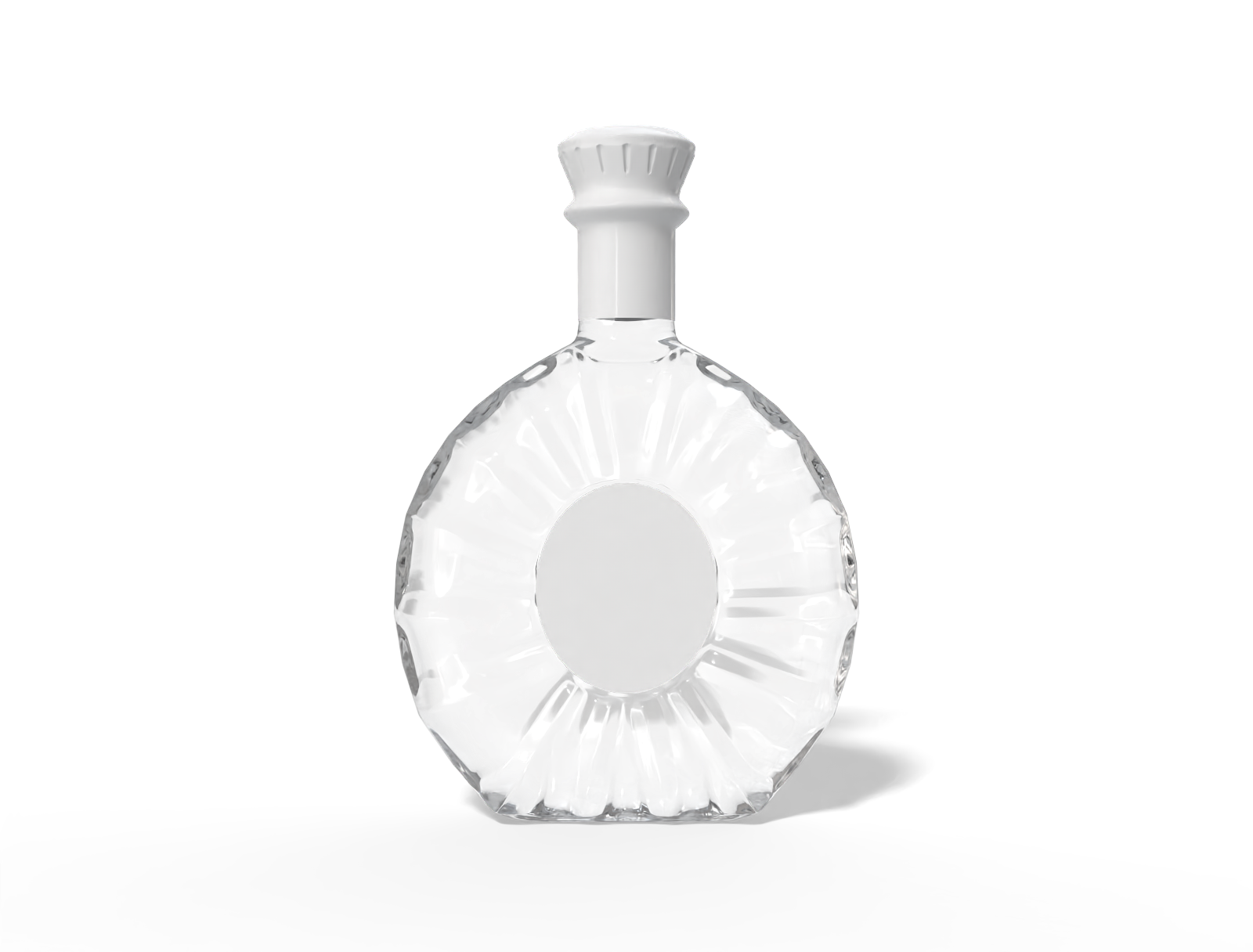 Bottles glass product label — Glossy glass