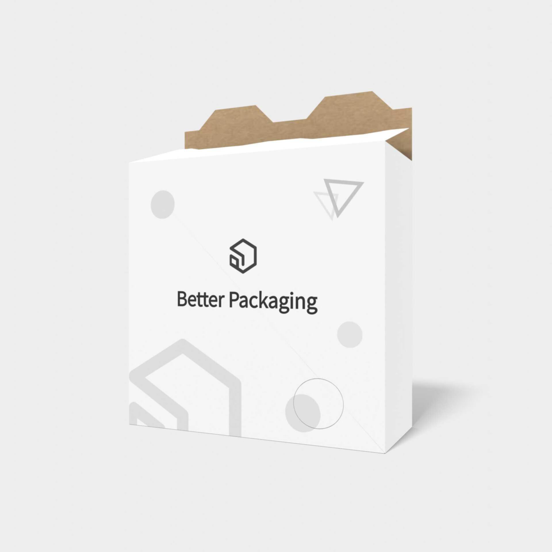 Tuck end box variations pin-style butt plugs — White paperboard