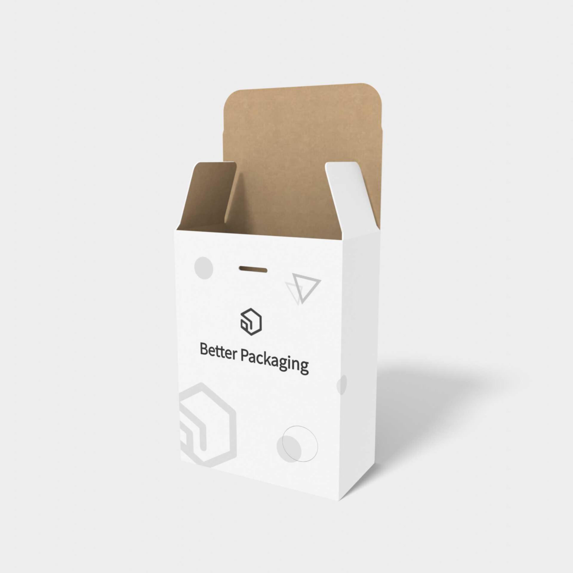 Pvc boxes cover upside down auto lock bottom — Glossy plastic