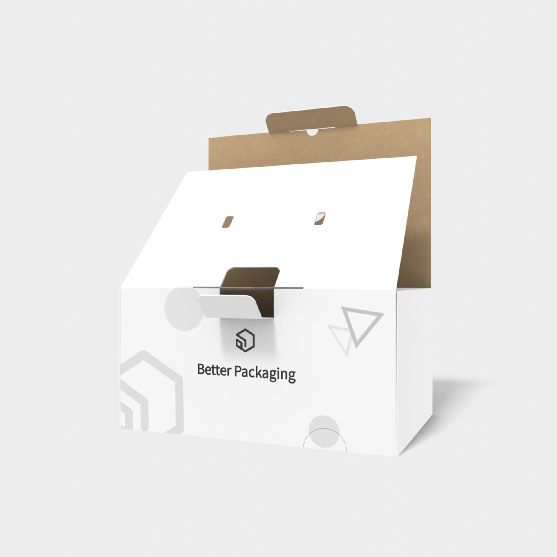 Box with handle — Corrugated board