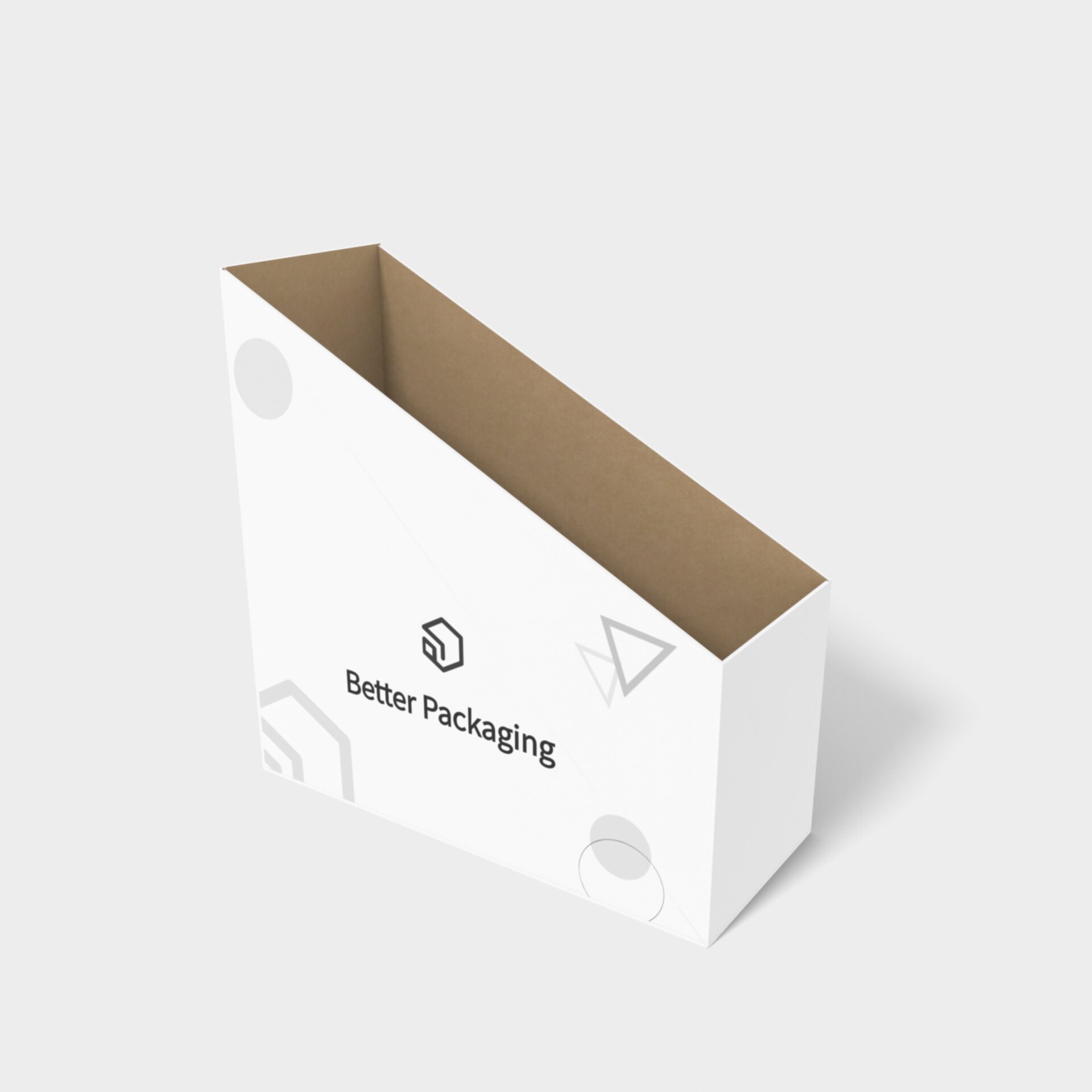 Display boxes bottom buckles — Corrugated board