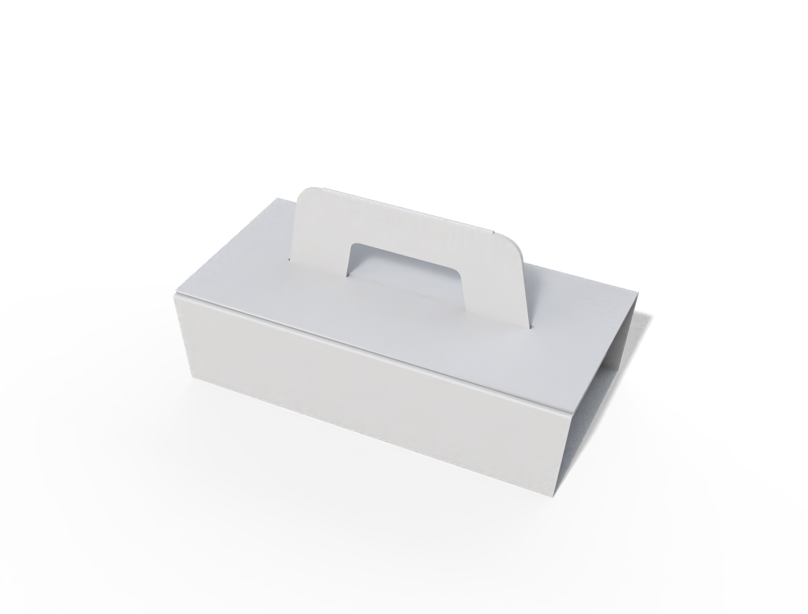 Sleeve box with handle — White paperboard