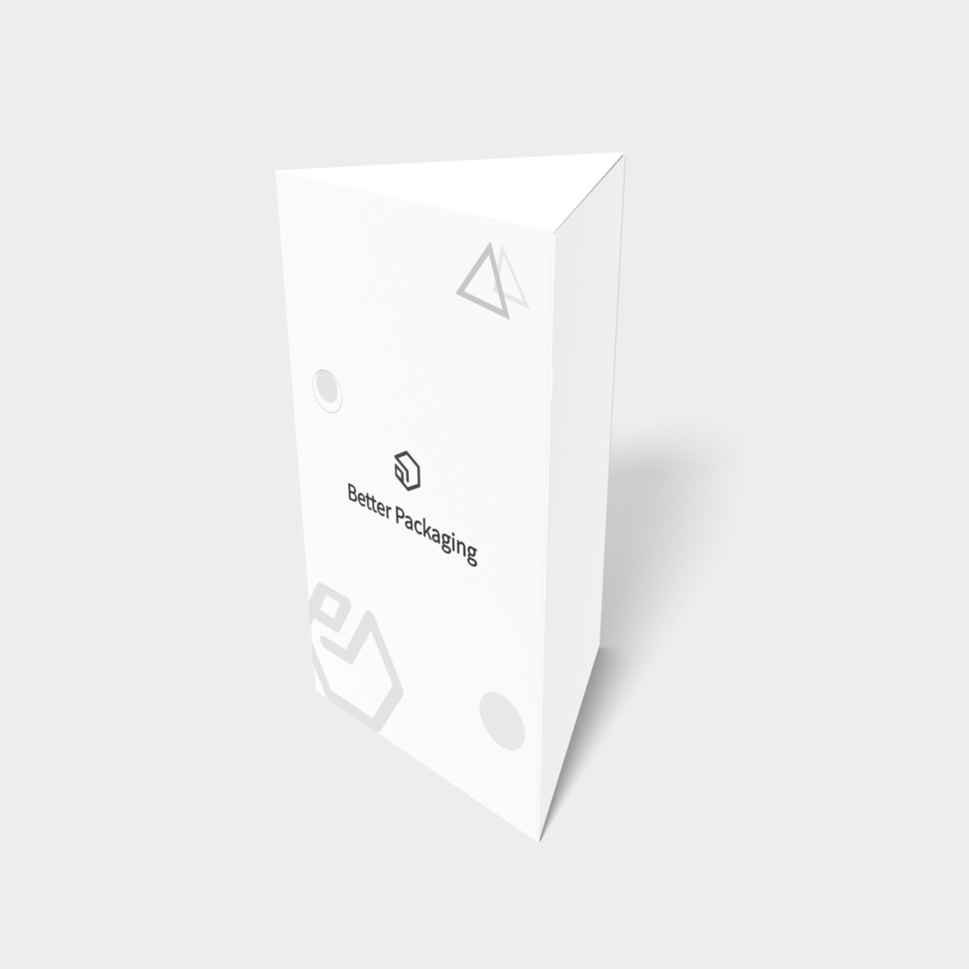 Polygonal boxes zipper adhesive bottom — White paperboard