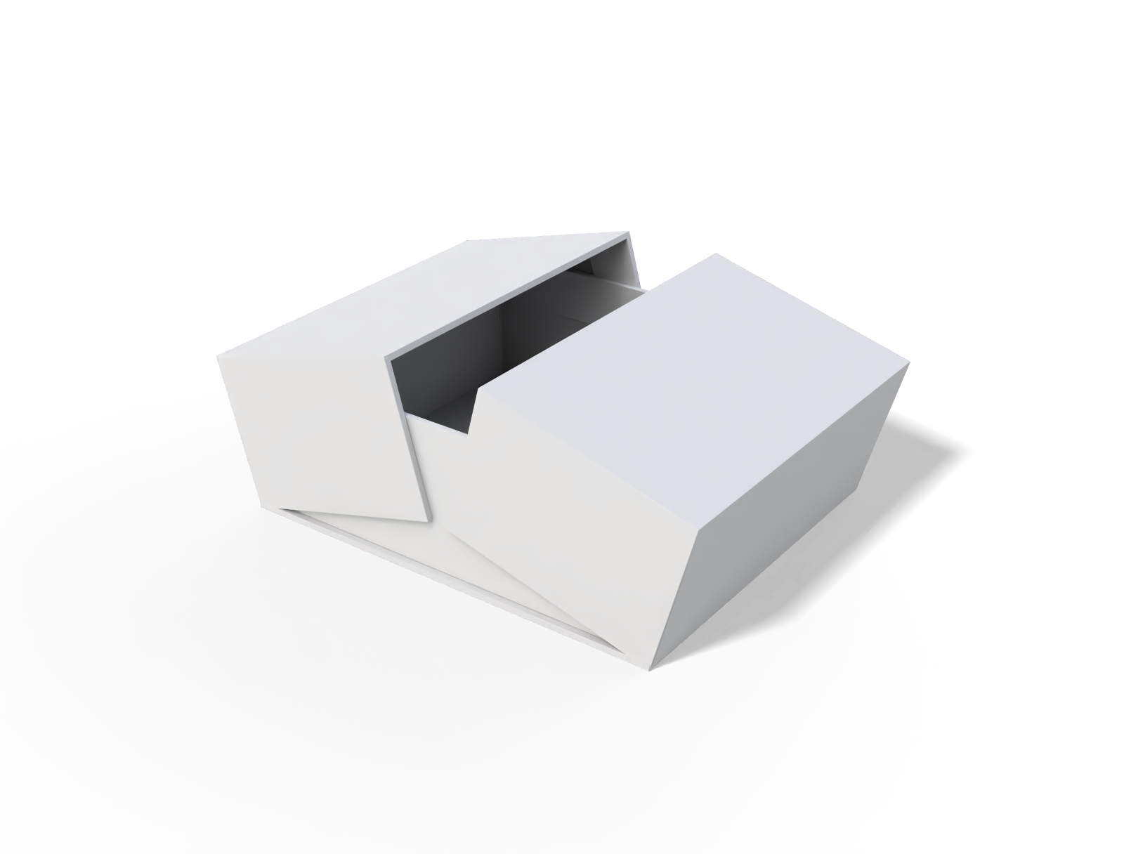 Double door gift box — White paperboard