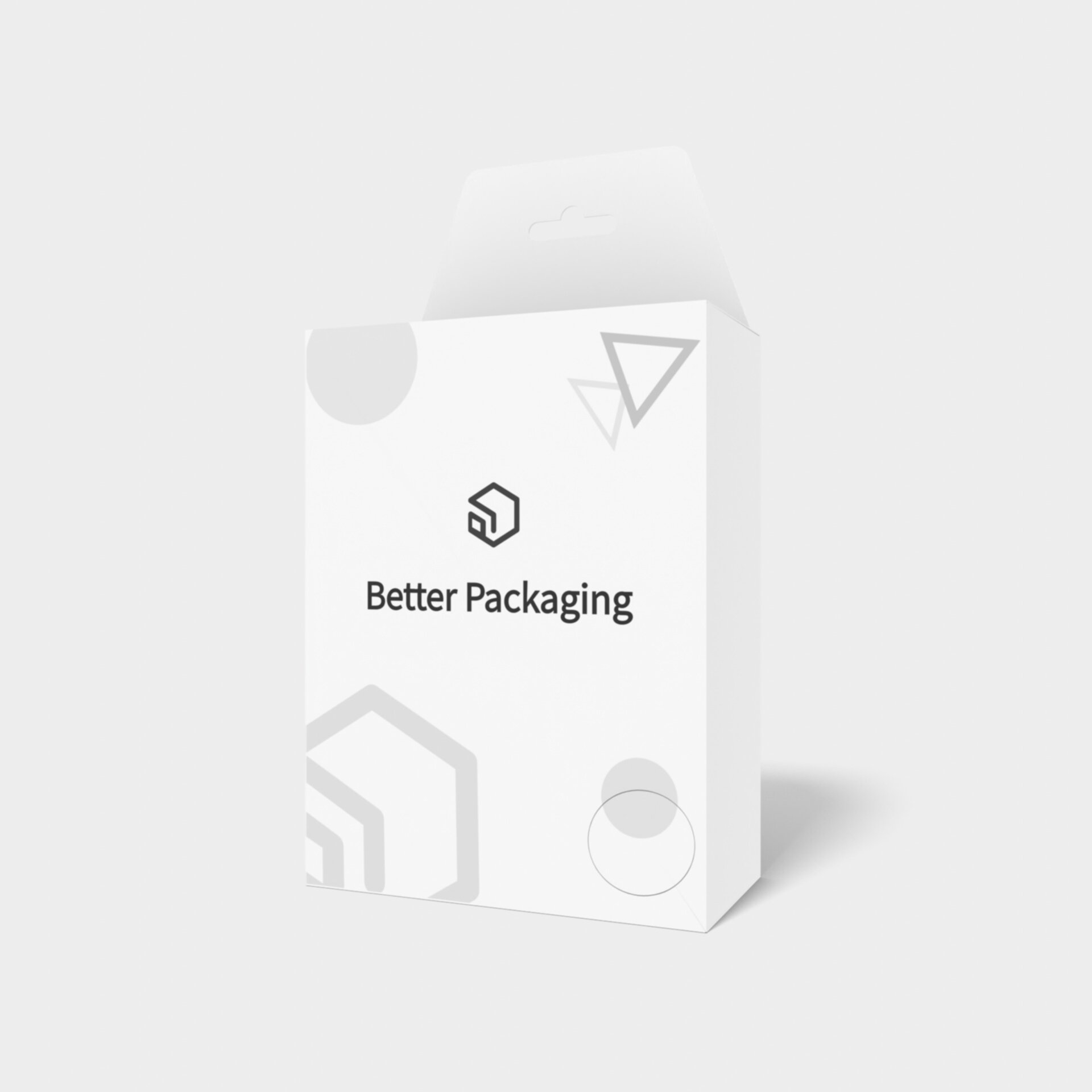 Pvc boxes monolithic hanging holes — Glossy plastic