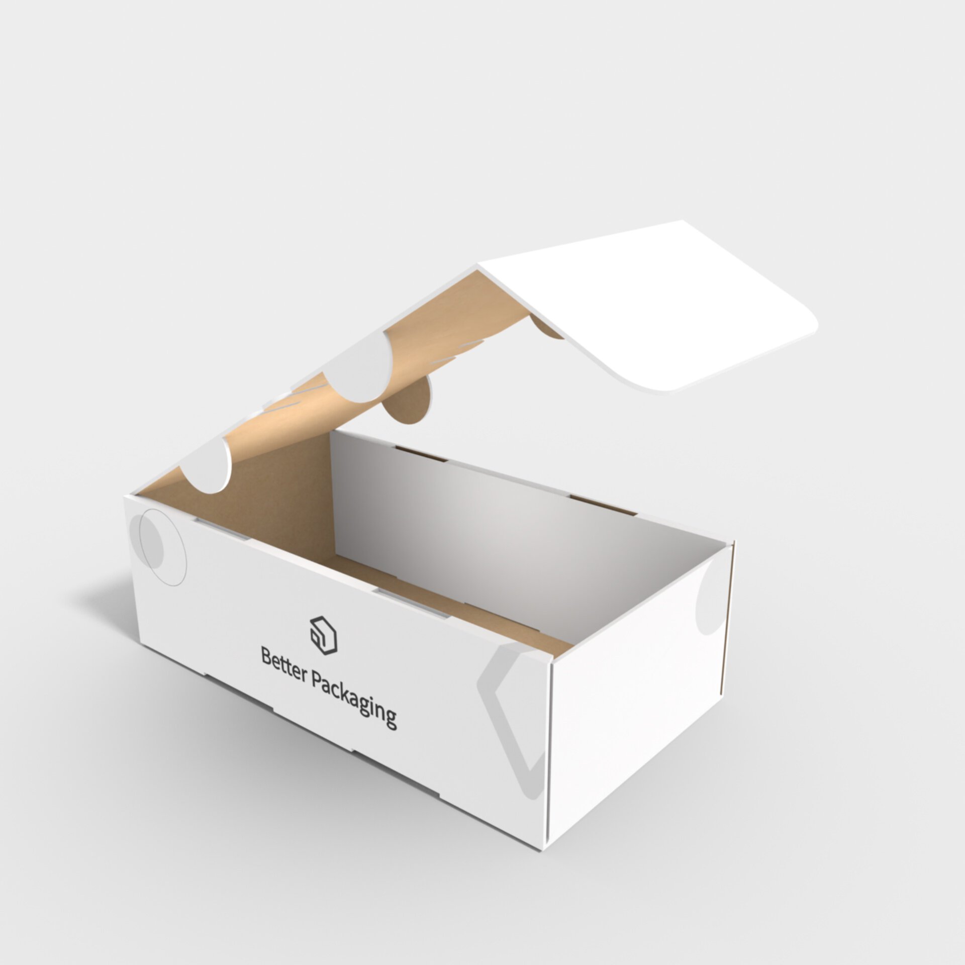 Flip top boxes tear lines folio — Corrugated board