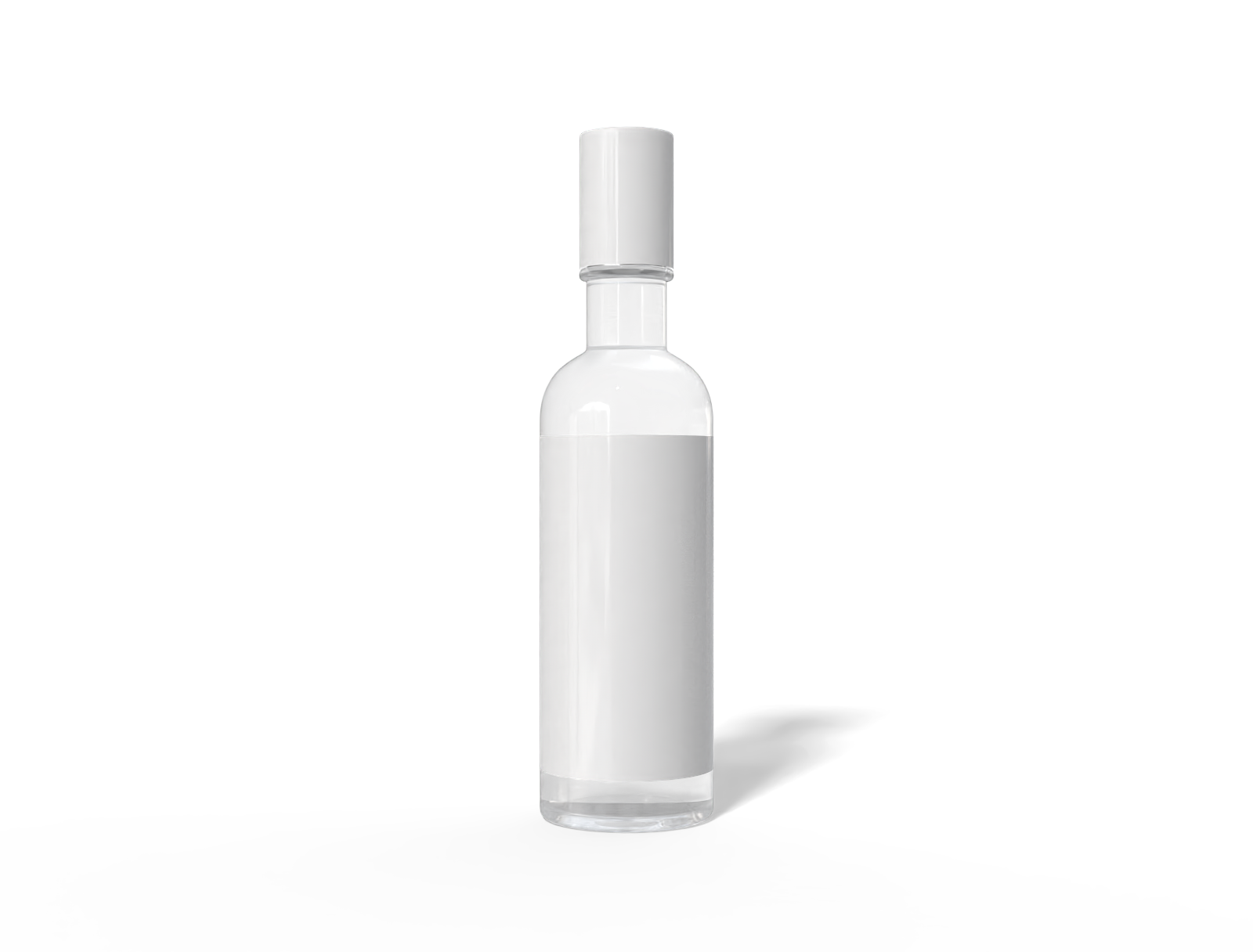 Bottles glass bottles product label — Glossy metal