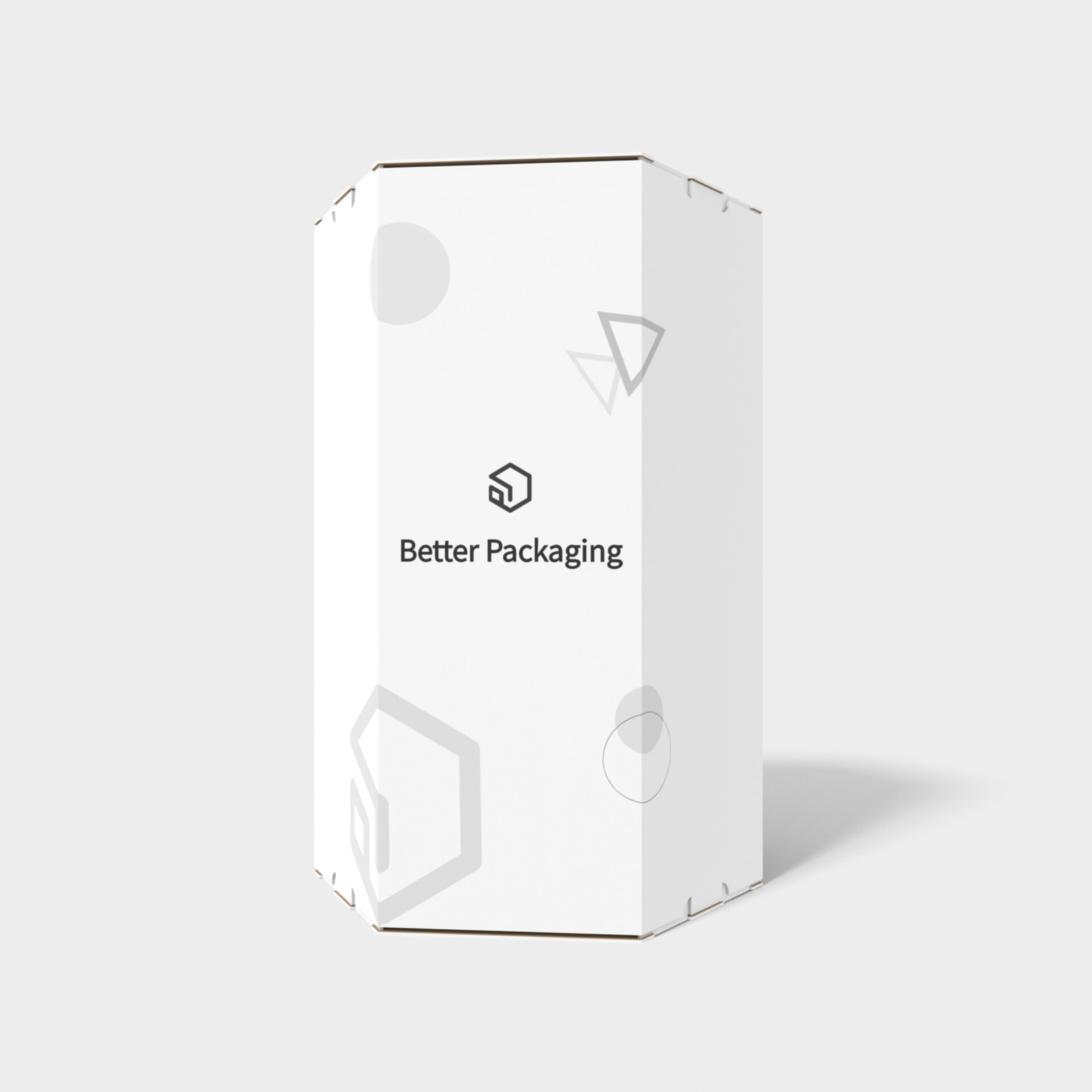 Polygonal boxes hexagonal handles — E-flute corrugated board