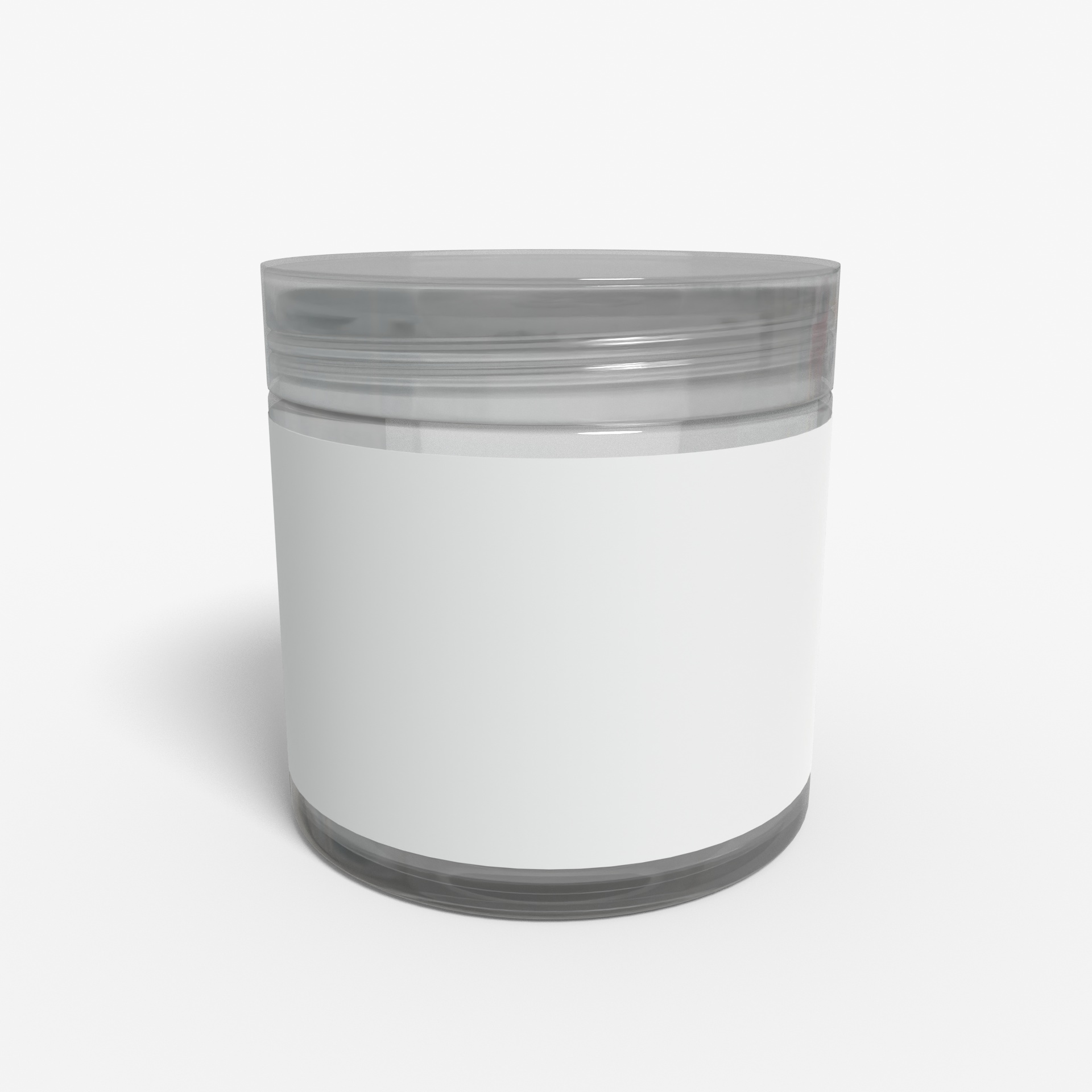 Plastic jar with cap plastic cans can — Glossy plastic