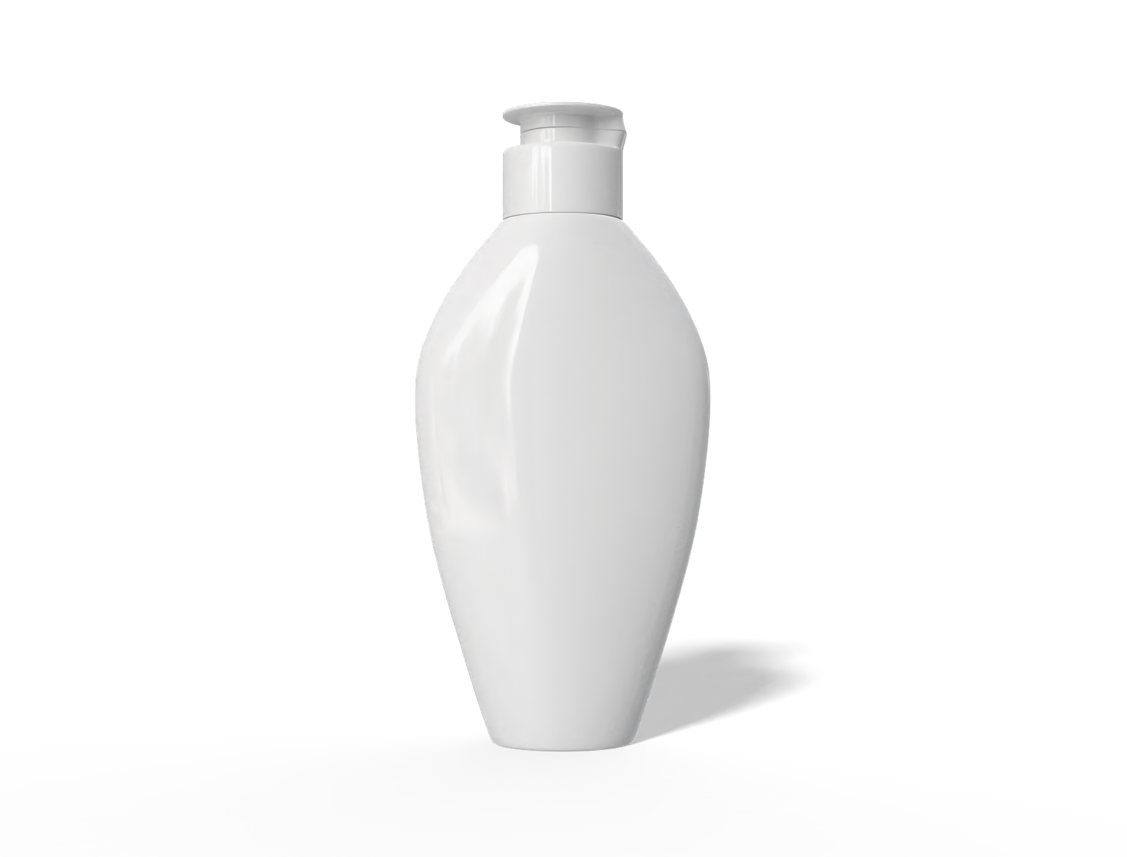 Hair oil bottle — Glossy plastic