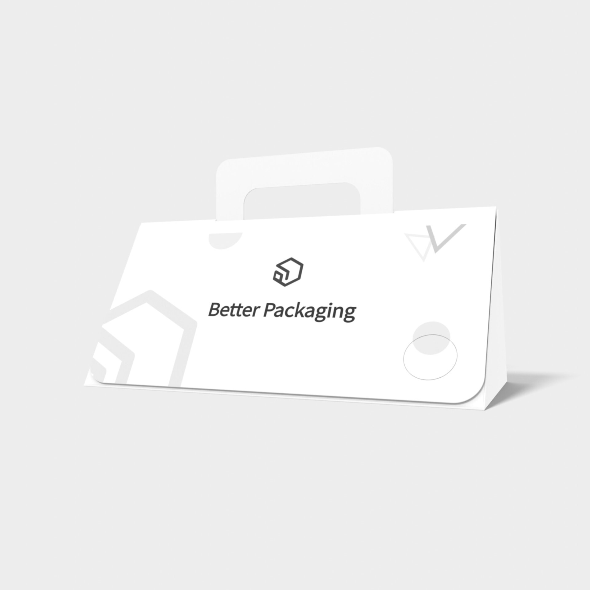 Polygonal boxes side zipper — White paperboard