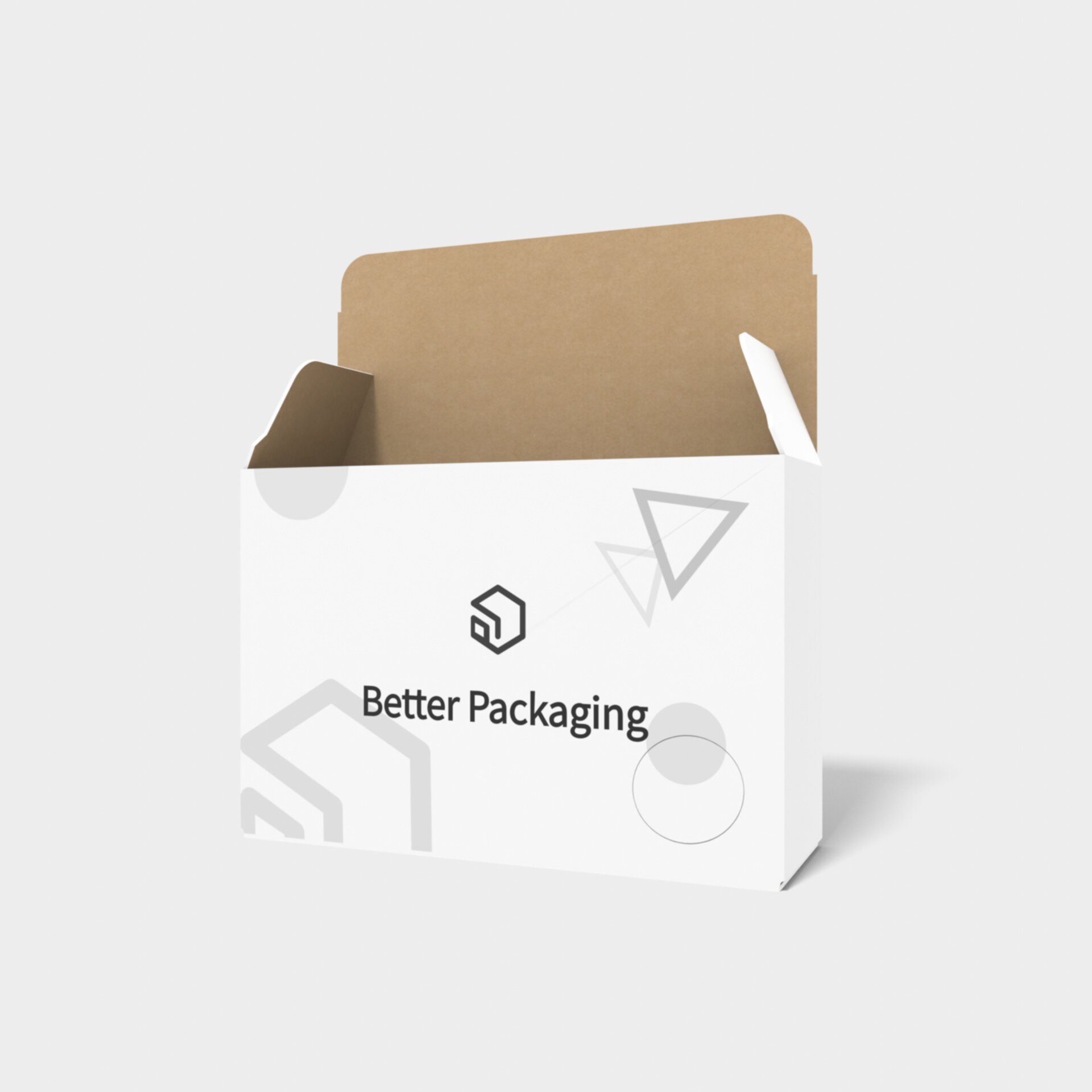 Tuck end box variations trans adhesive boxes — White paperboard