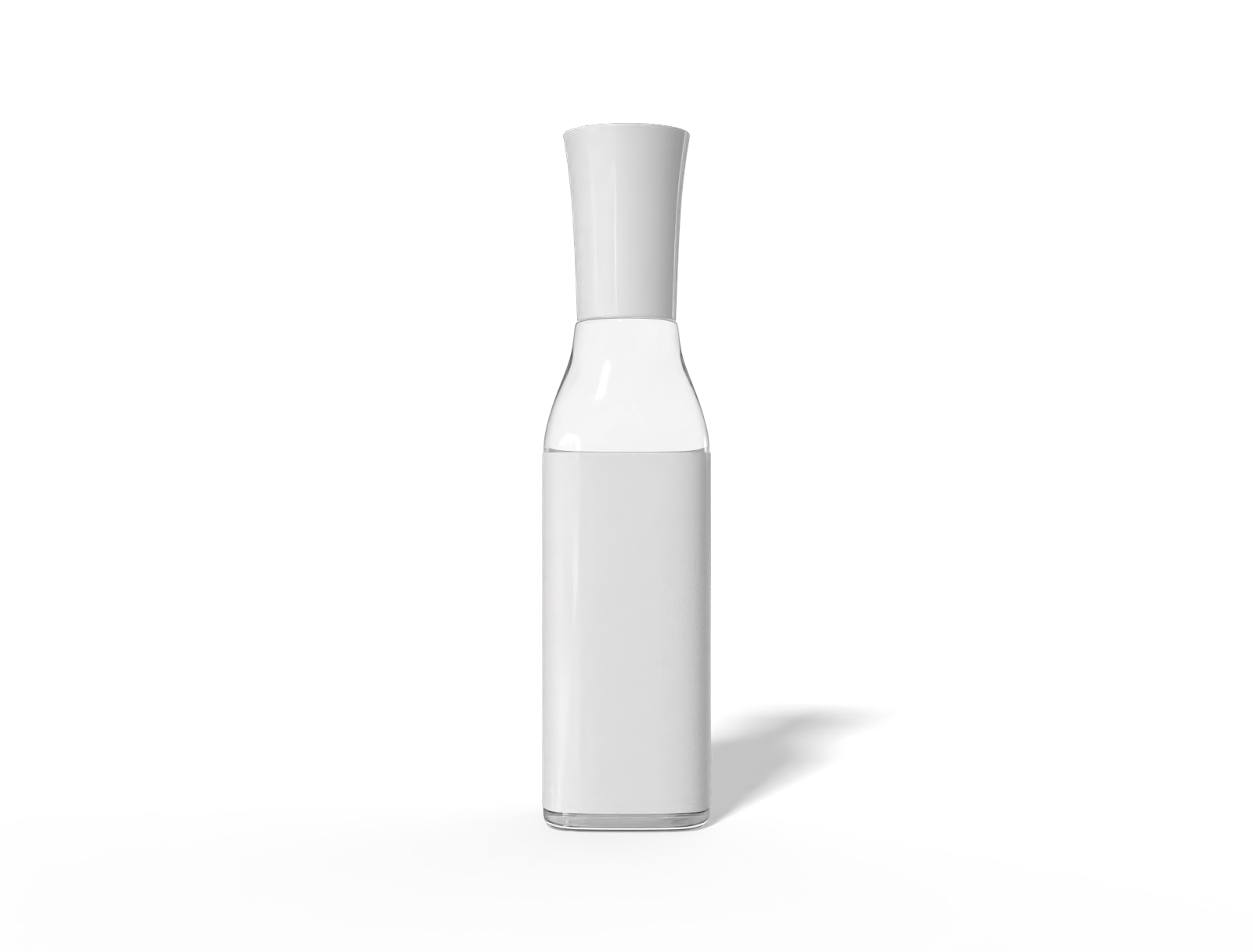 Bottles glass product label — Glossy glass