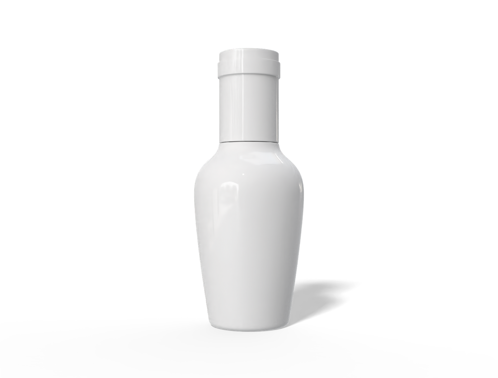 Bottles plastic product label — Glossy metal