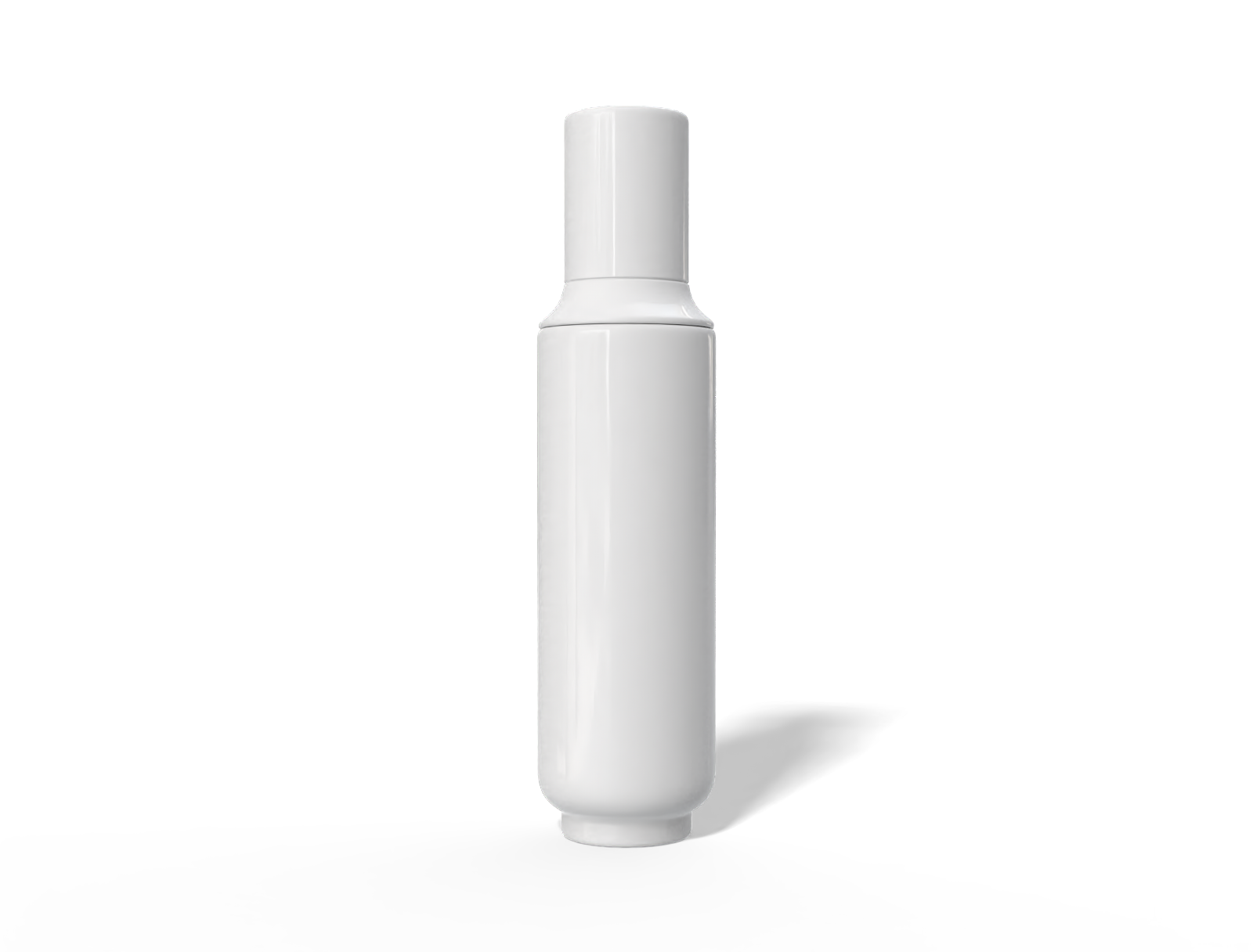 Bottles plastic product label — Glossy metal