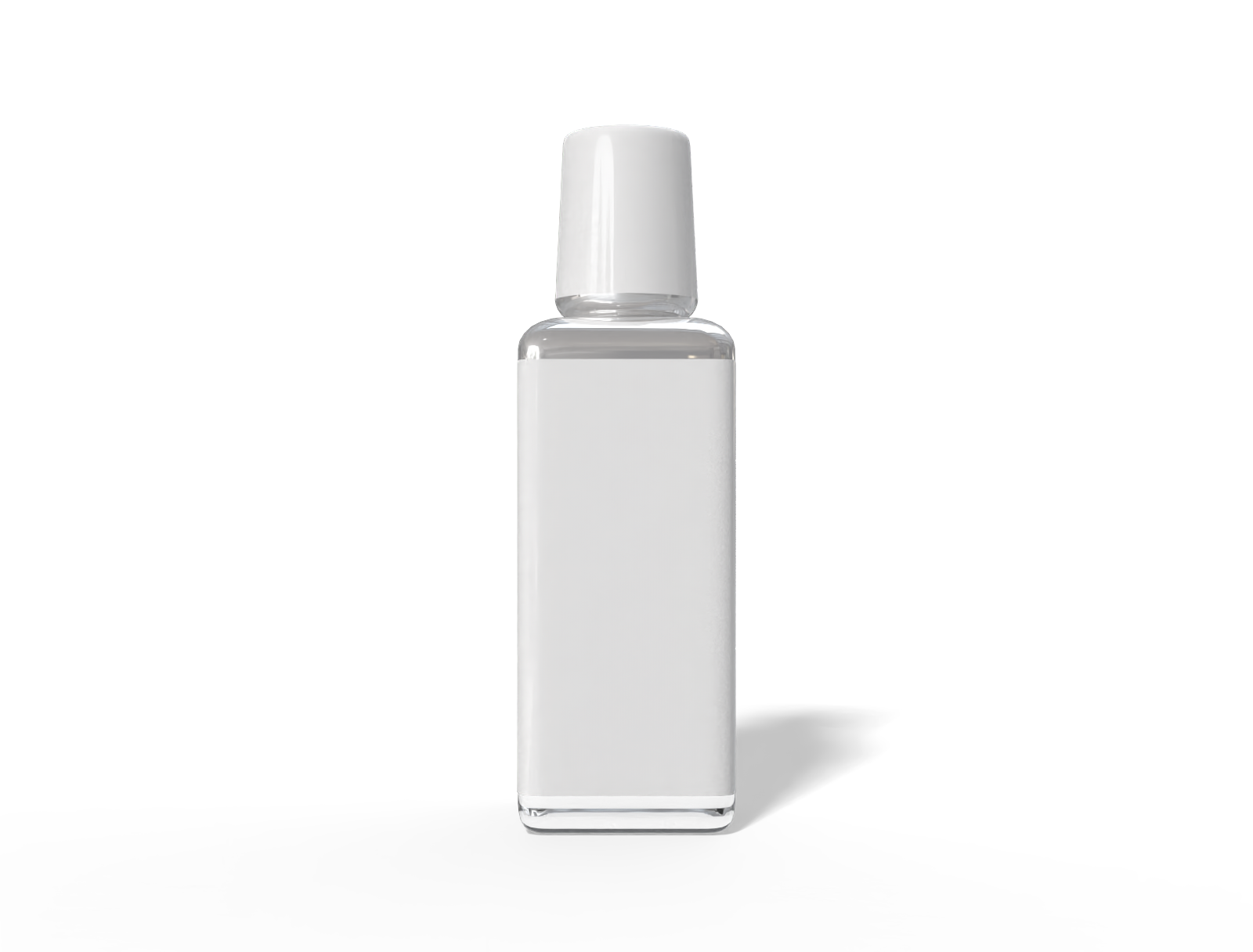 Bottles glass product label — Glossy glass