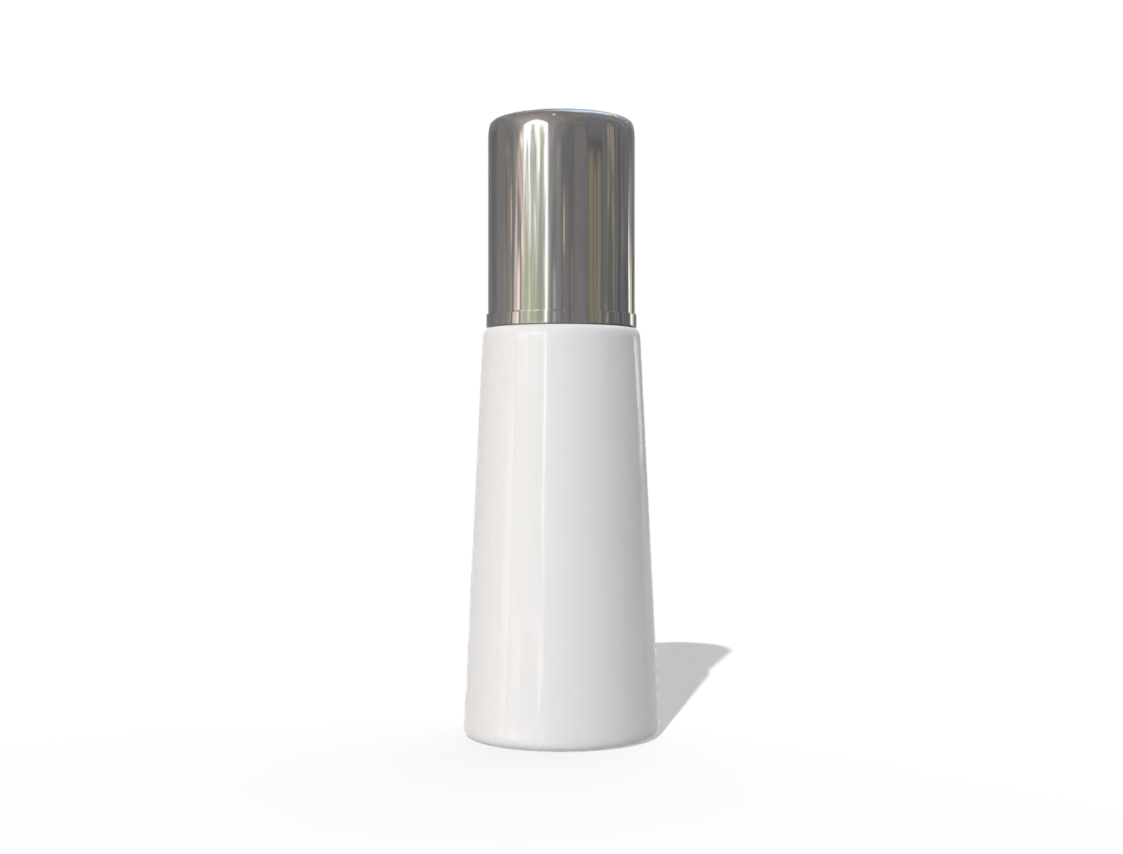 Bottles plastic product label — Glossy metal