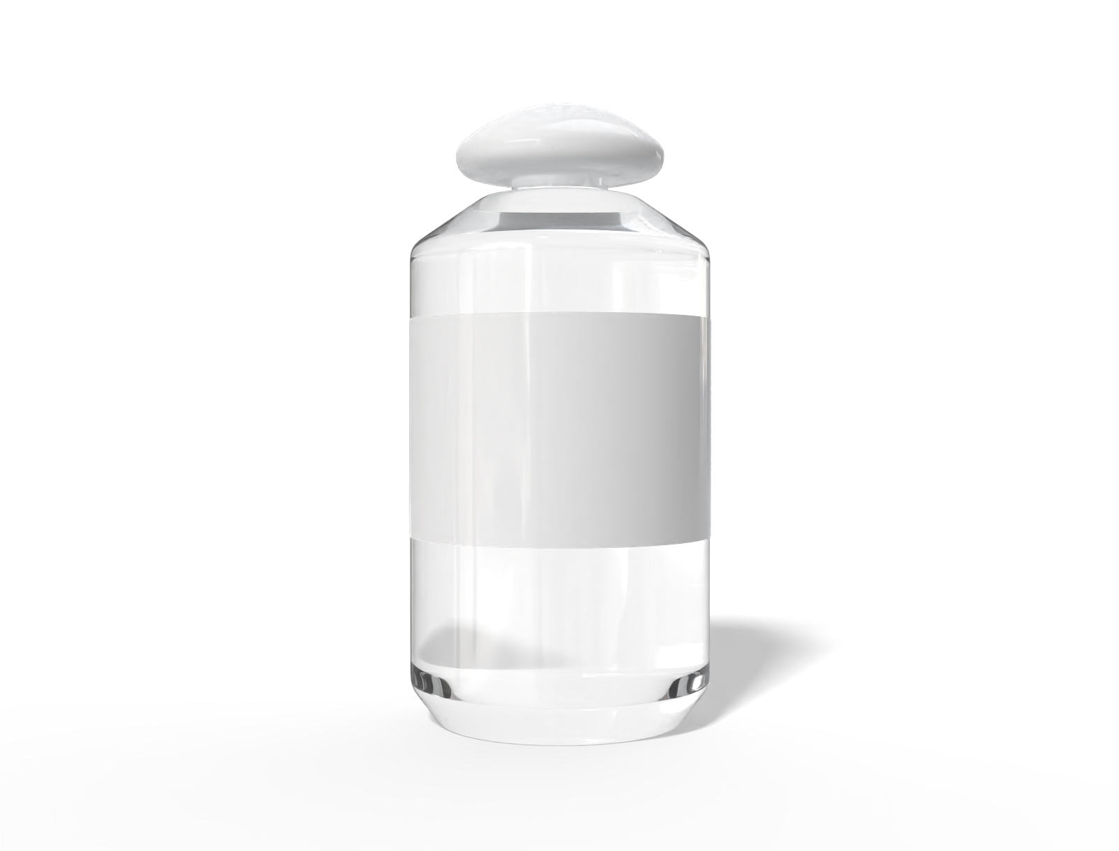 Bottles plastic product label — Glossy plastic