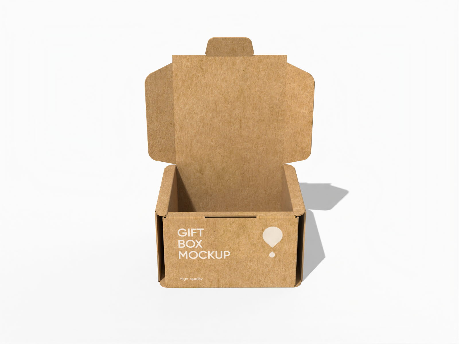 Buckle lock bottom carton gift mailer box — F-flute corrugated board