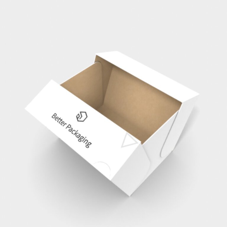Flip top boxes easy non-stick — White paperboard