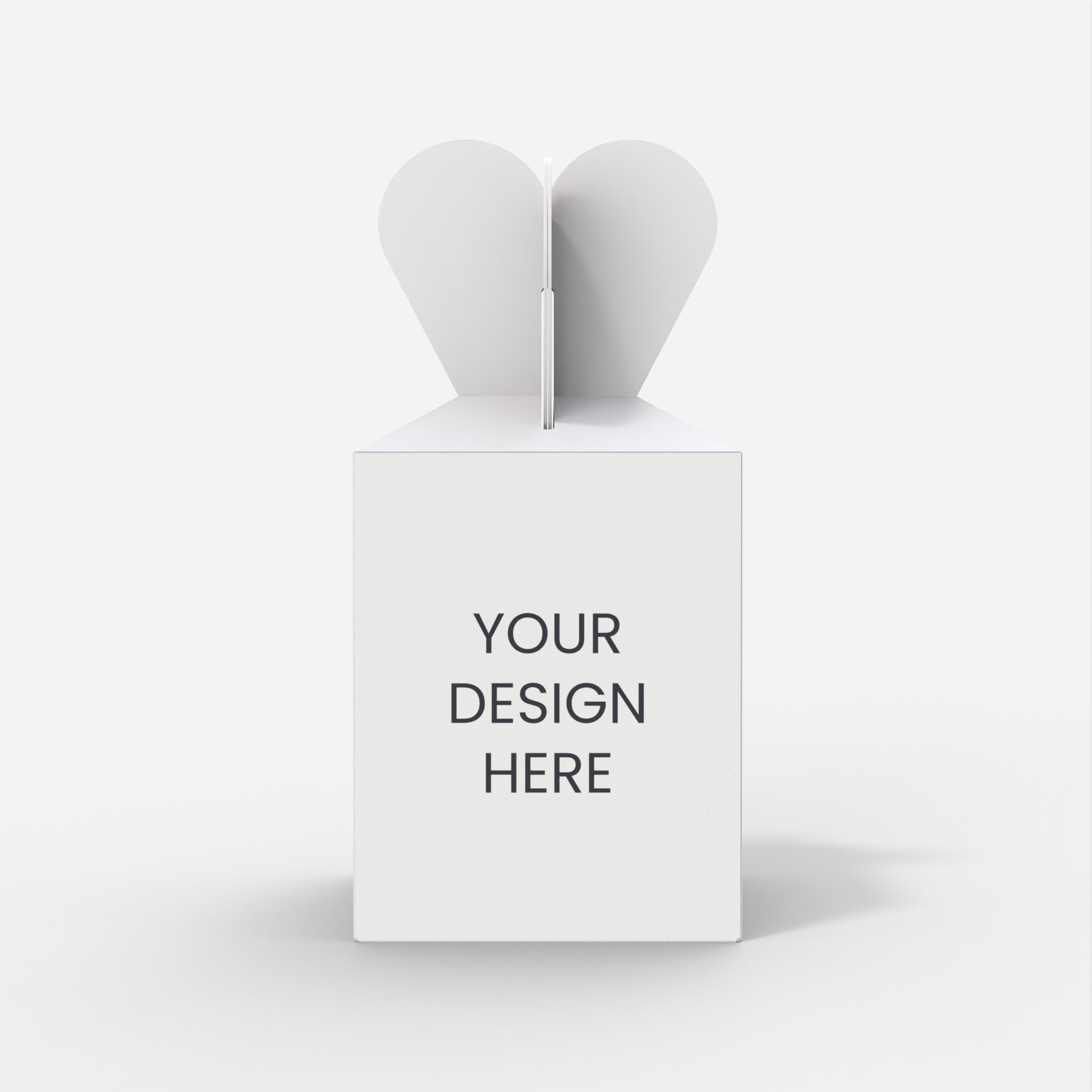 Maqueta de embalaje de caja de manzana de Navidad — White paperboard