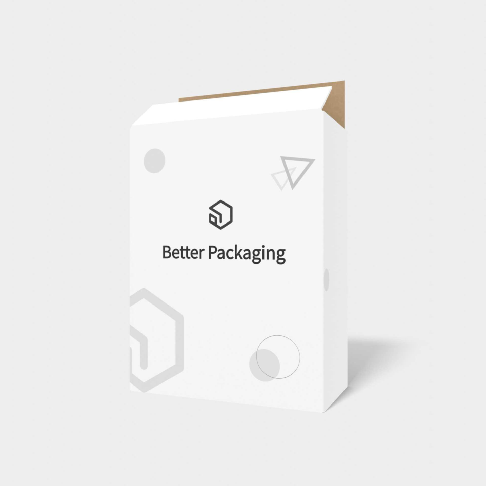 Tuck end mailer box — White paperboard