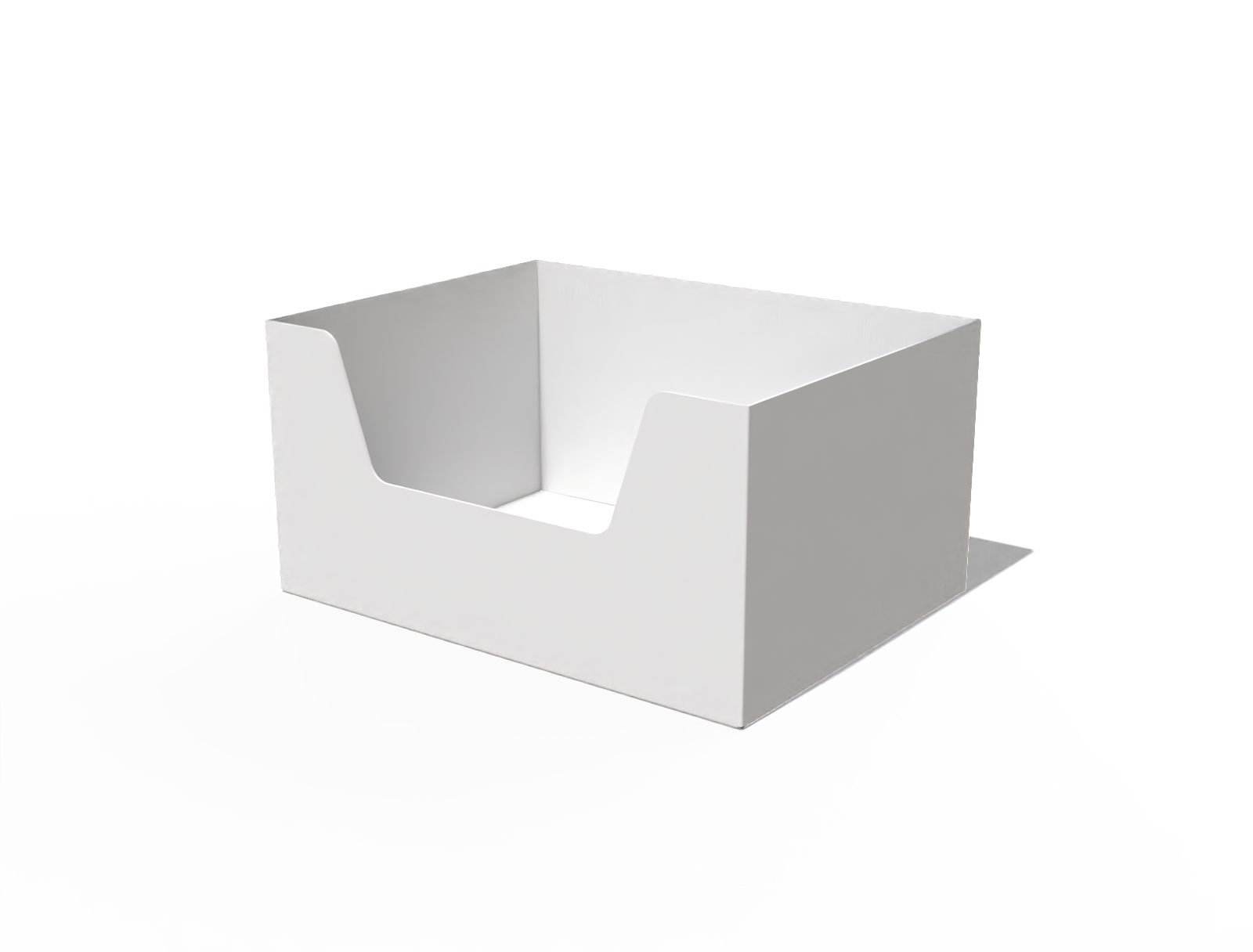 Product display box — White paperboard