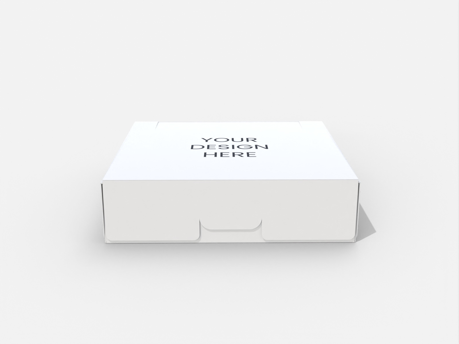 Maqueta de cajas bandeja — White paperboard
