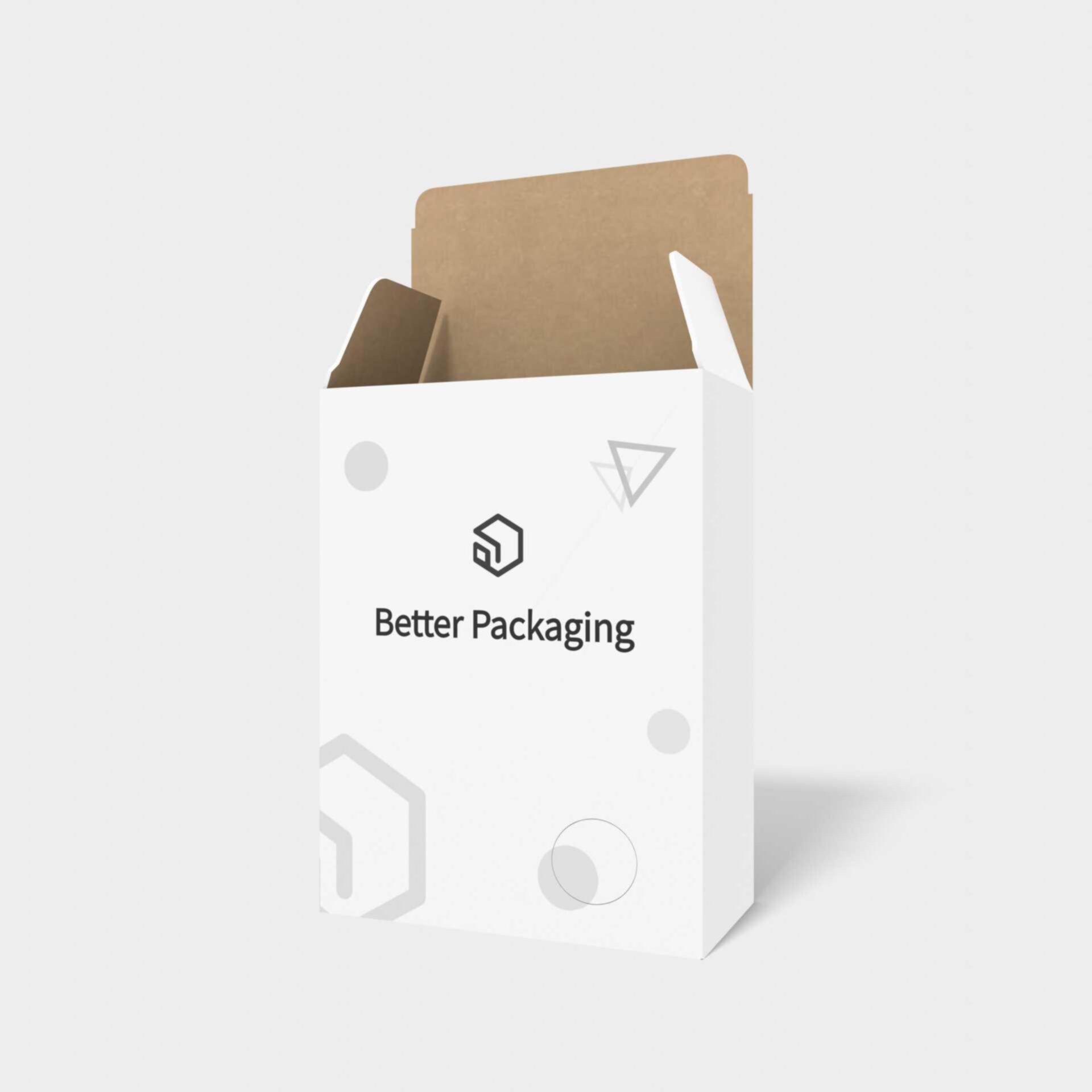 Tuck end cereal box — White paperboard
