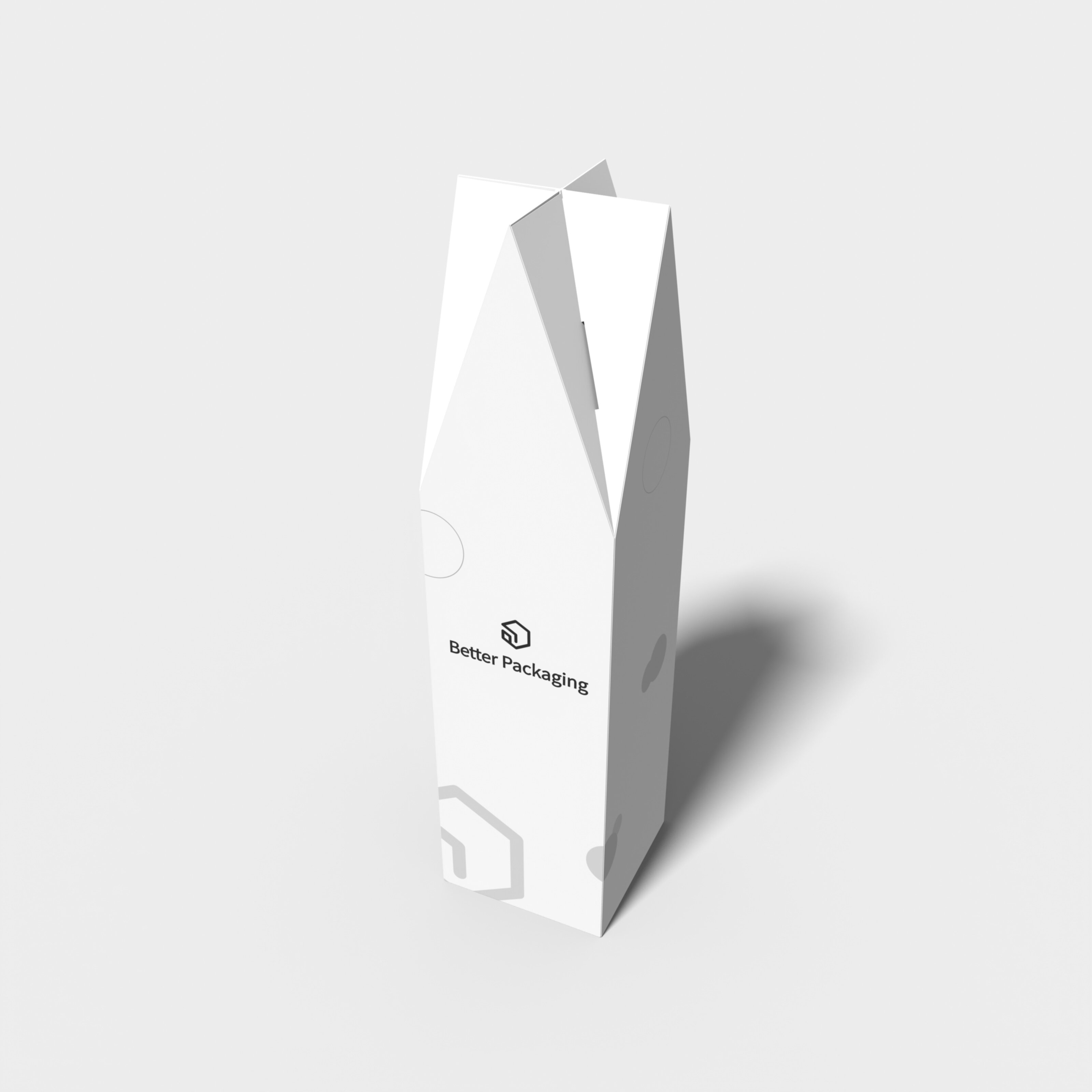 Tuck end box variations bell towers roof — White paperboard