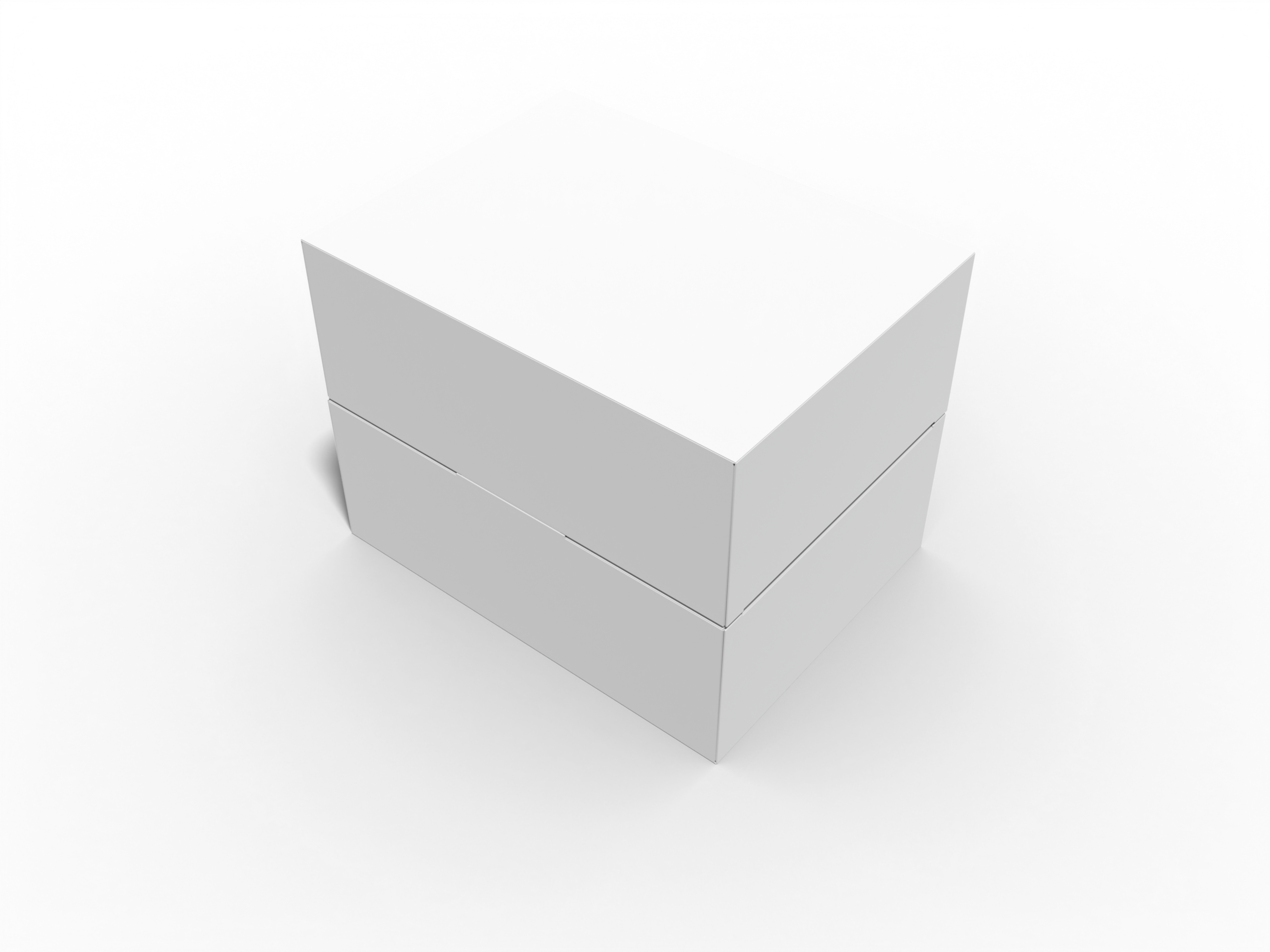 Flip top boxes twins lock inserts — Corrugated board