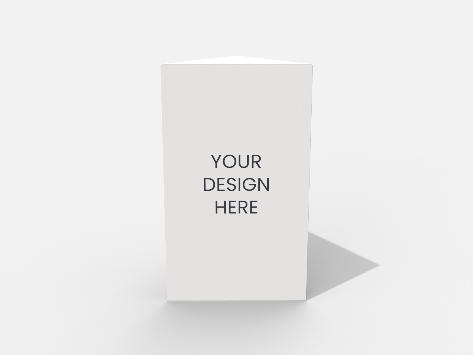 Polygonal boxes triangle buckle bottoms — White paperboard