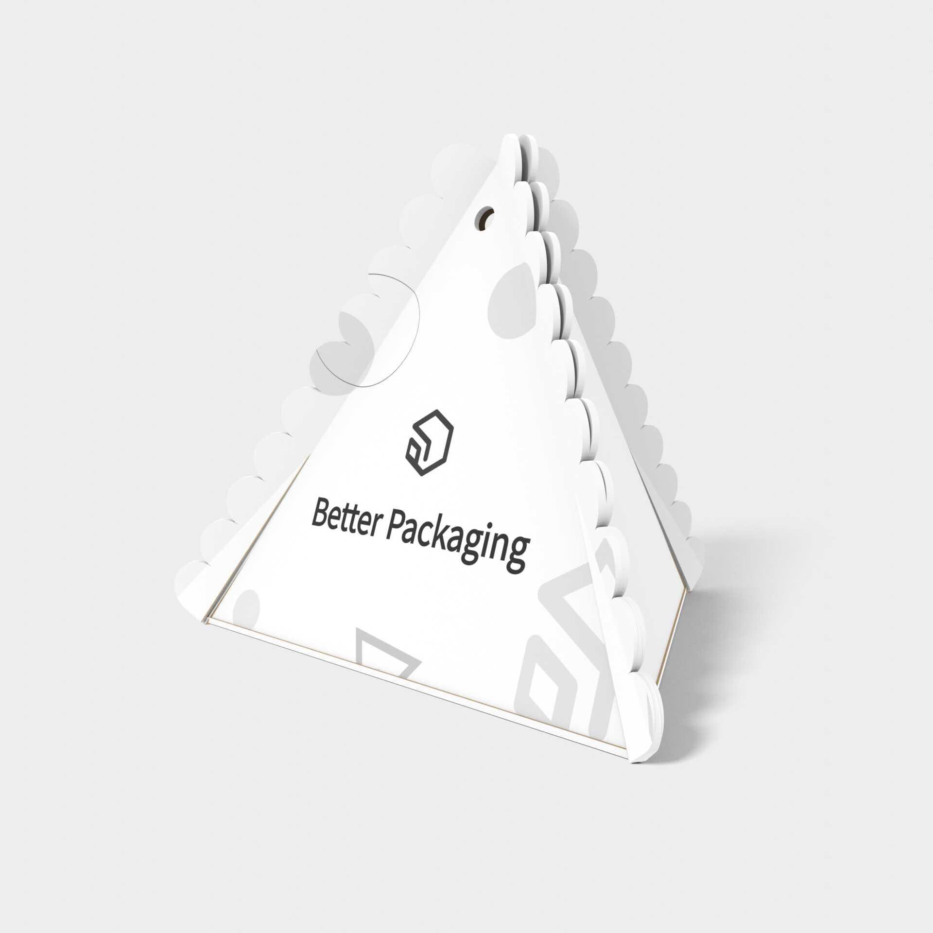 Polygonal boxes paper — White paperboard