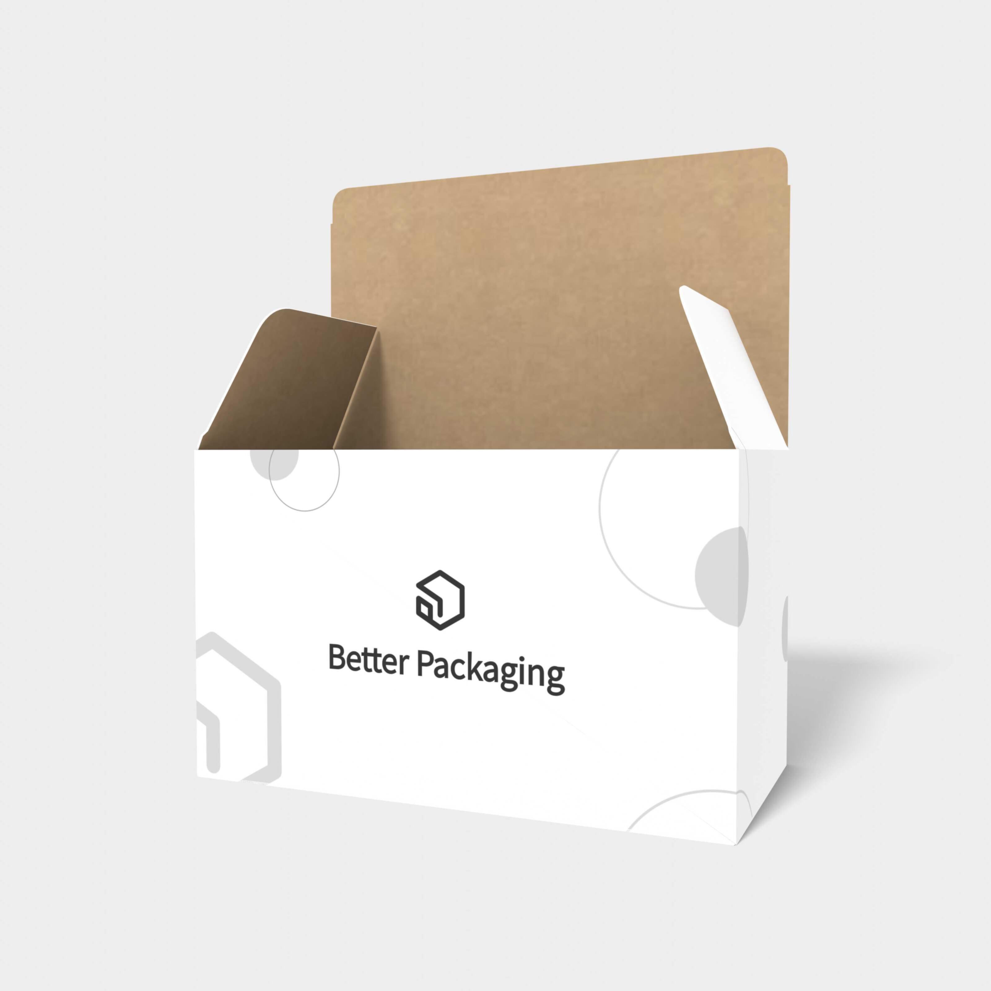 Tuck end product box — Corrugated board