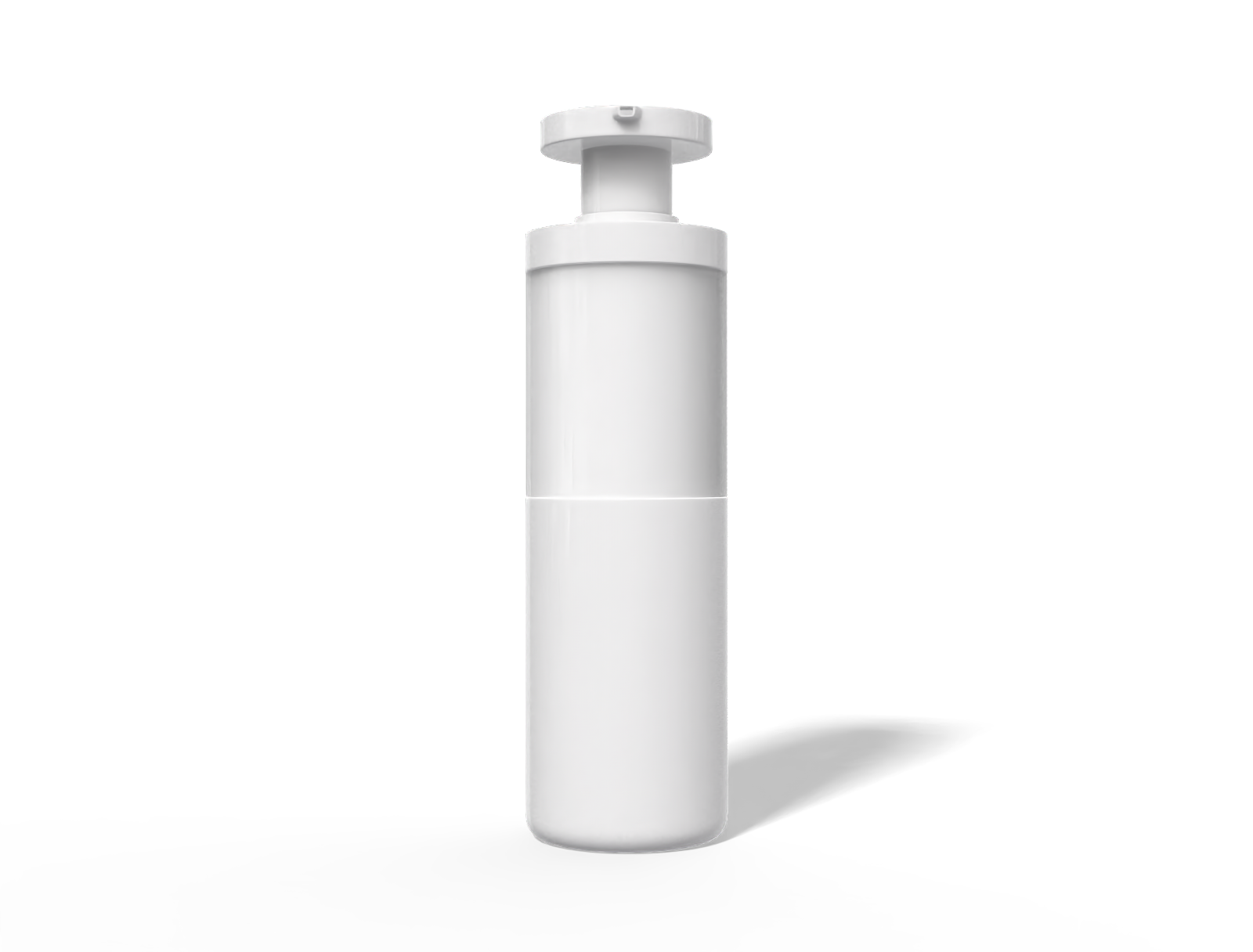 Bottles product label makeup — Glossy metal