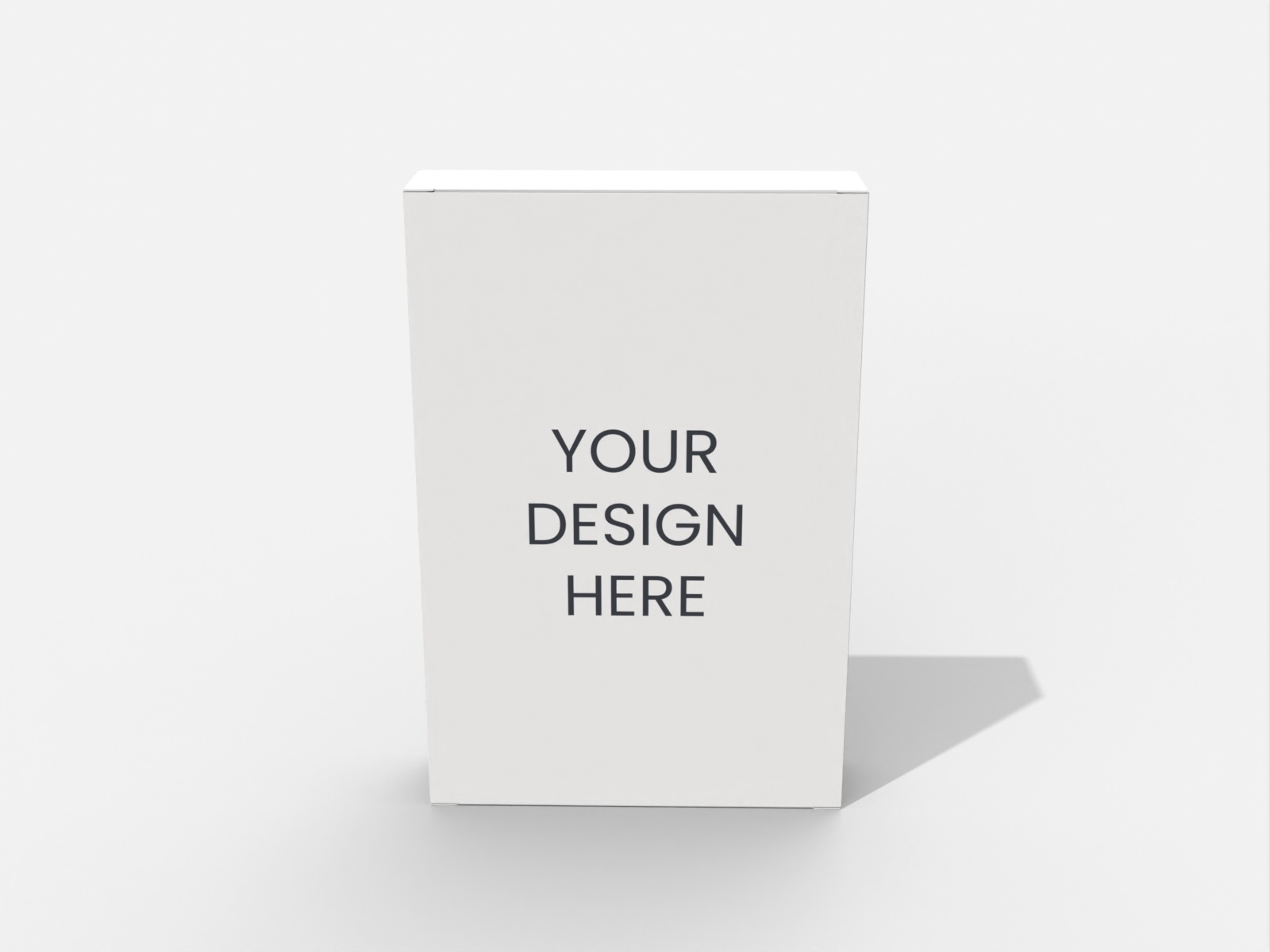 Variações de caixas com abas flip covers positivo — White paperboard