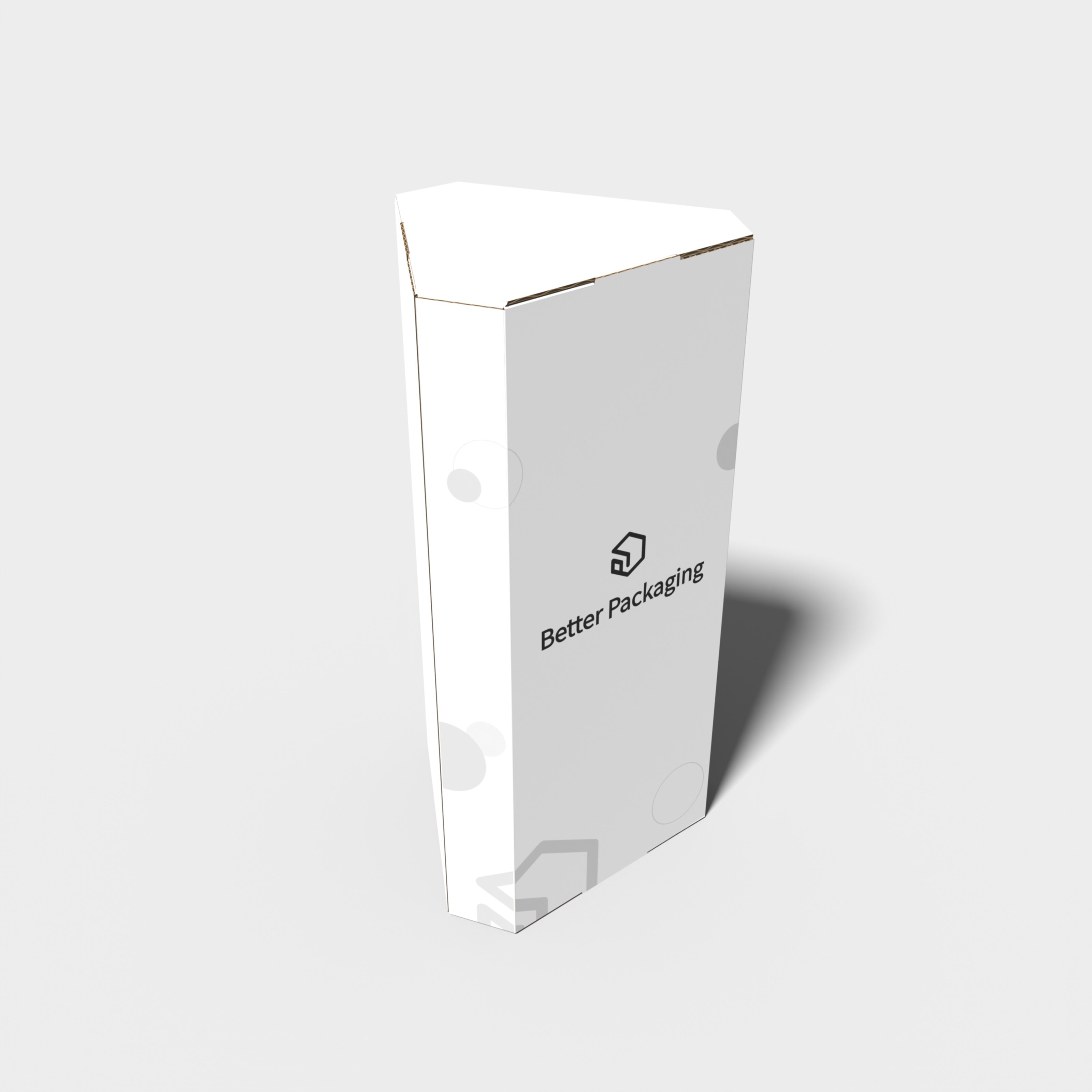 Polygonal boxes hexagonal paper — White paperboard