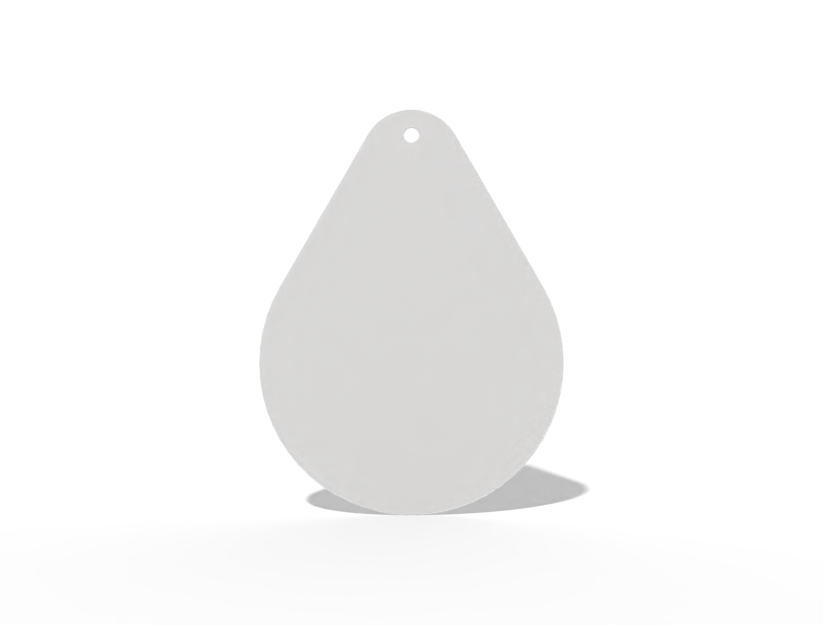 Water drop label — White paperboard